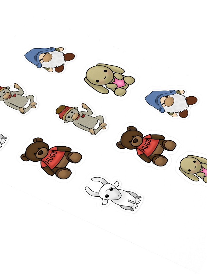 Whimsical Character Sticker Sheet Set product image (2)