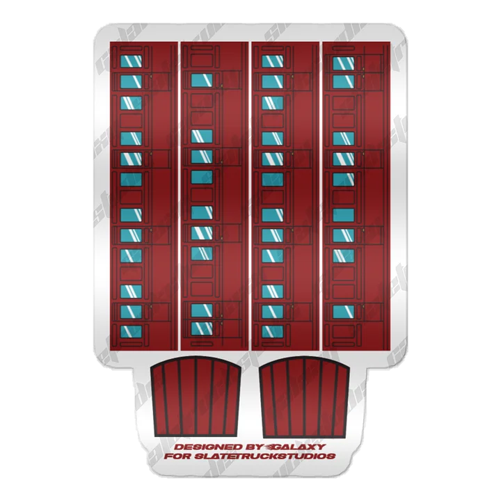 ERTL “Red Branchline Coaches” Sticker Set product image (1)