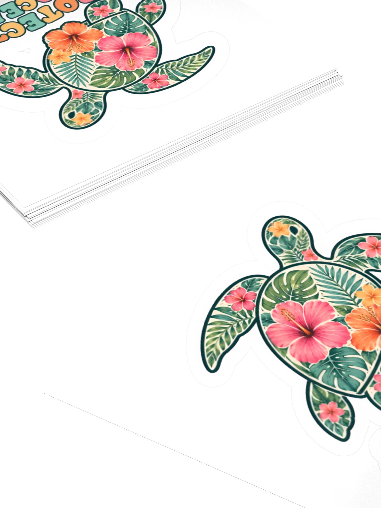 Protect Our Oceans Sea Turtle Sticker product image (4)