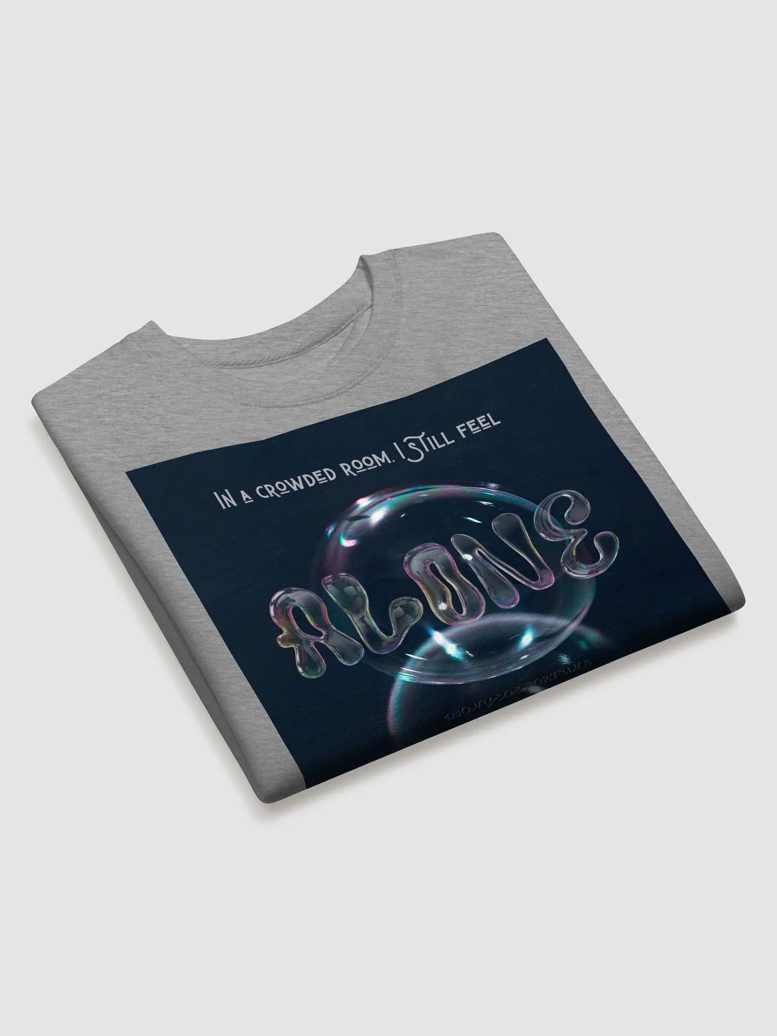 Alone bubble Stylized Premium Sweatshirt product image (2)