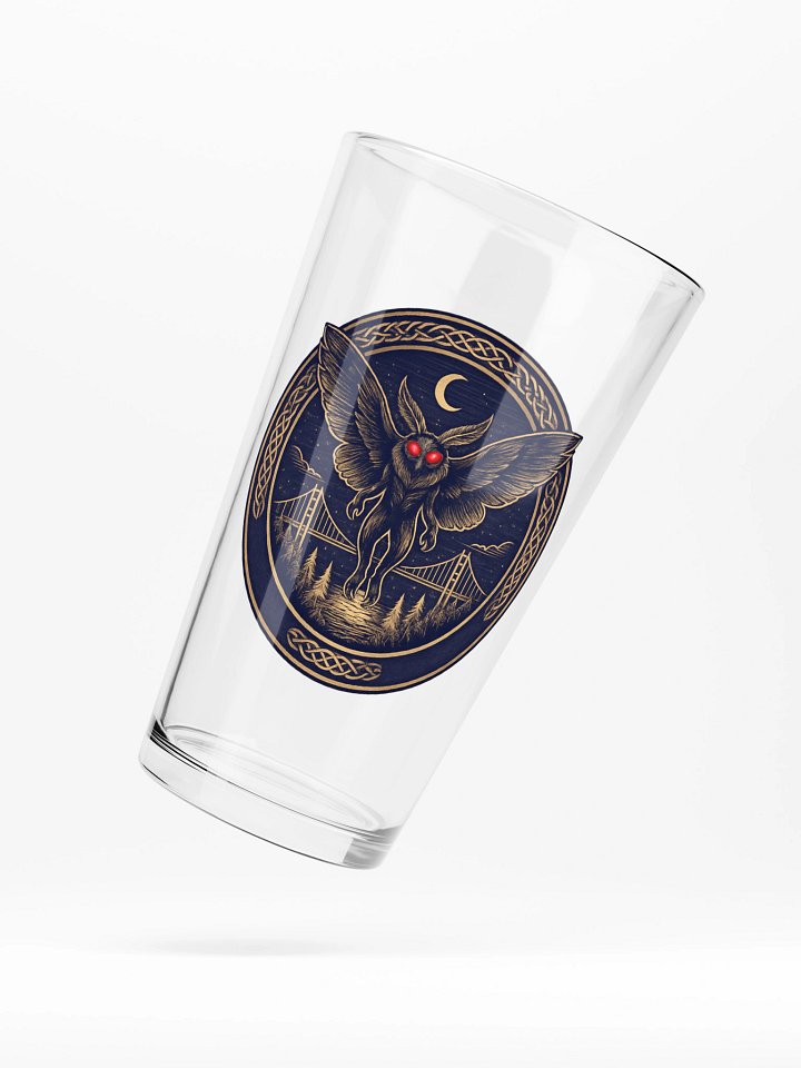 MOTHMAN EMBLEM SHAKER PINT GLASS 16oz product image (1)