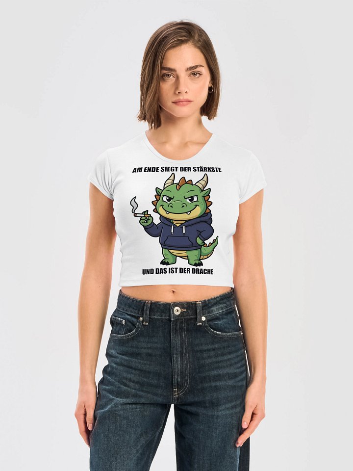 LA Apparel Womens Ribbed Baby Tee Crop Top product image (1)