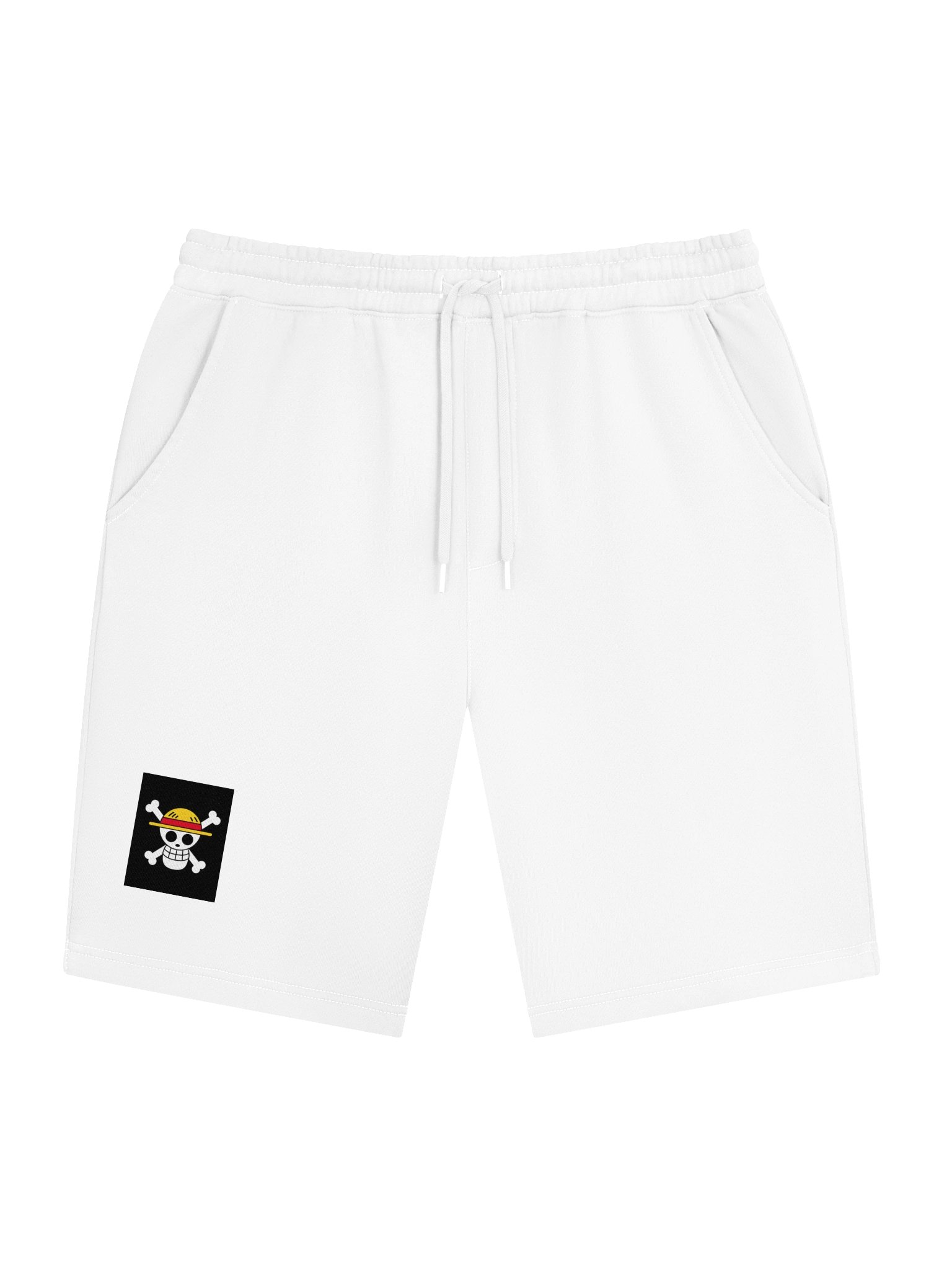 Straw Hat Skull Fleece Shorts product image (1)