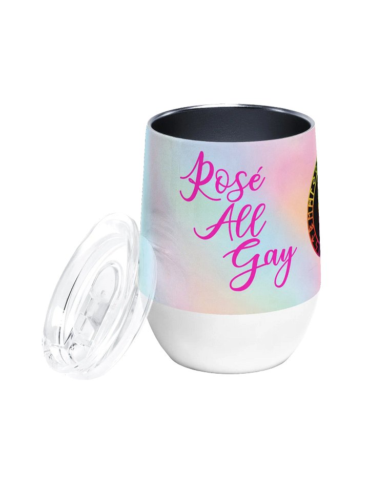 PRIDE Rosé All Gay Wine Tumbler product image (2)