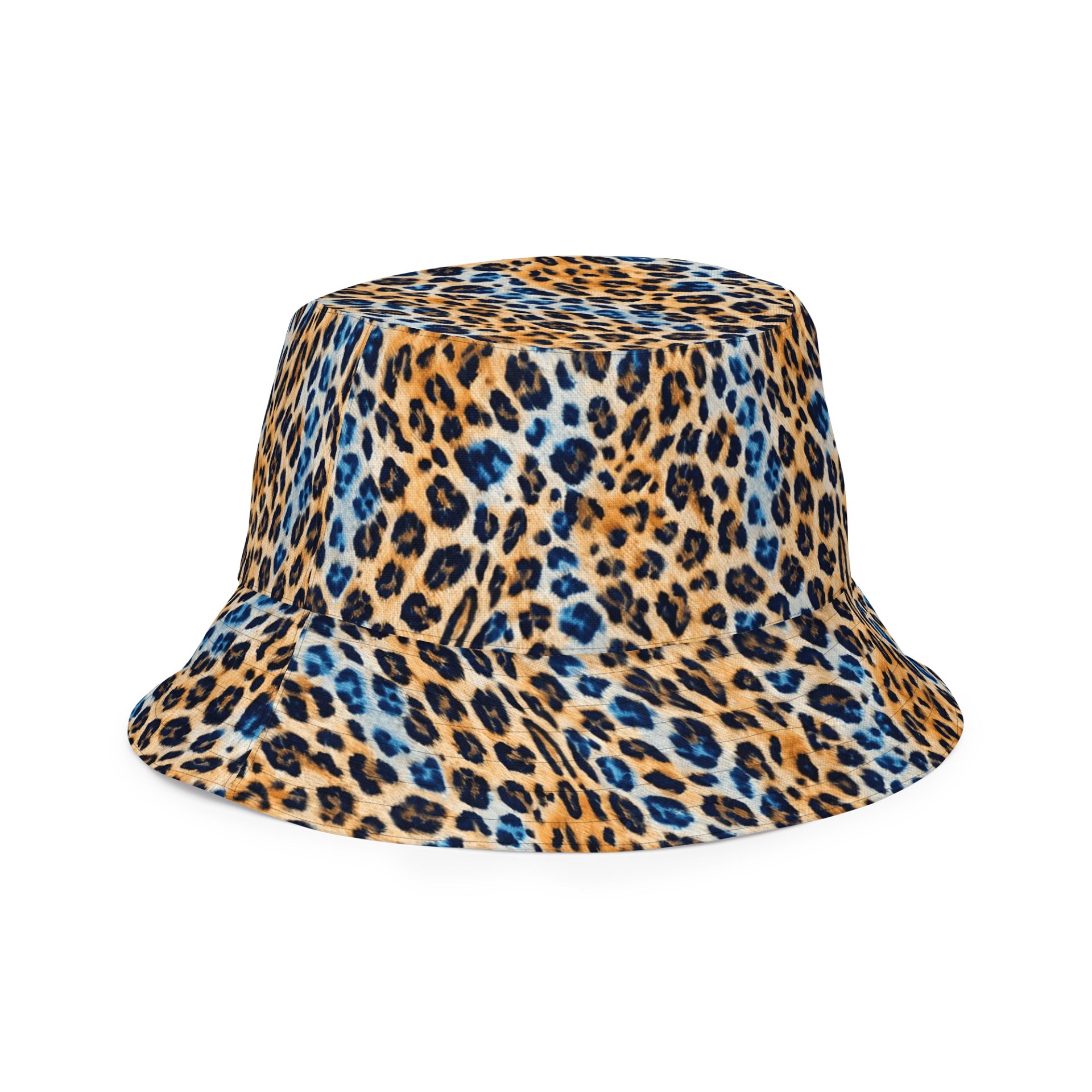Blue Brown Leopard Hat product image (5)