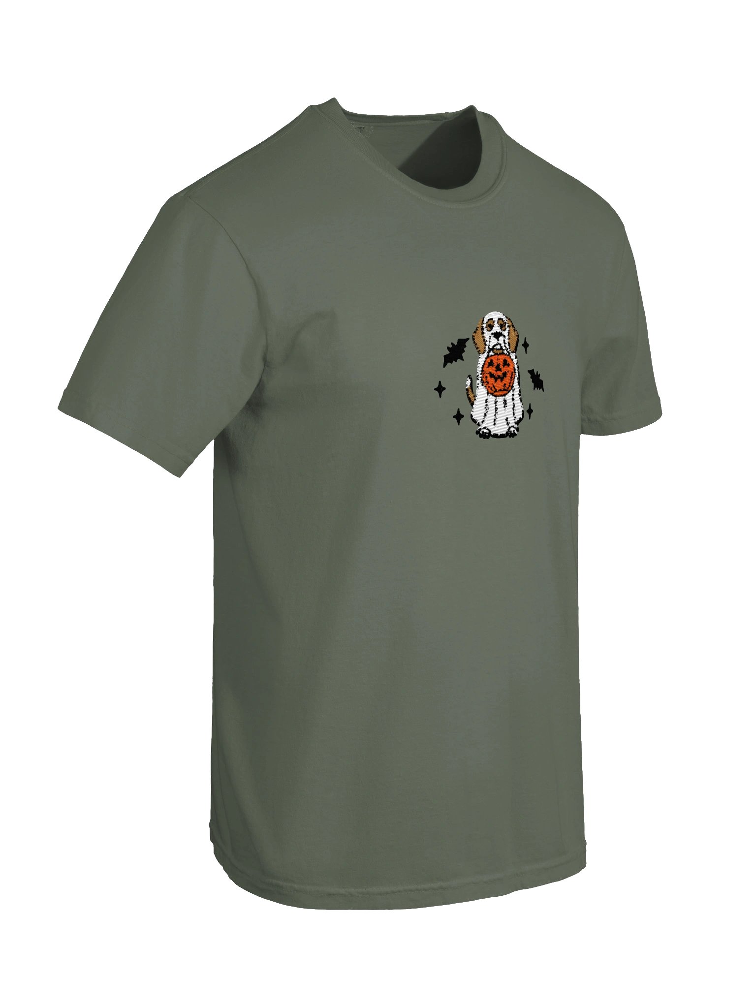 Halloween Beagle(Brown & White) Embroidered T-Shirt product image (14)