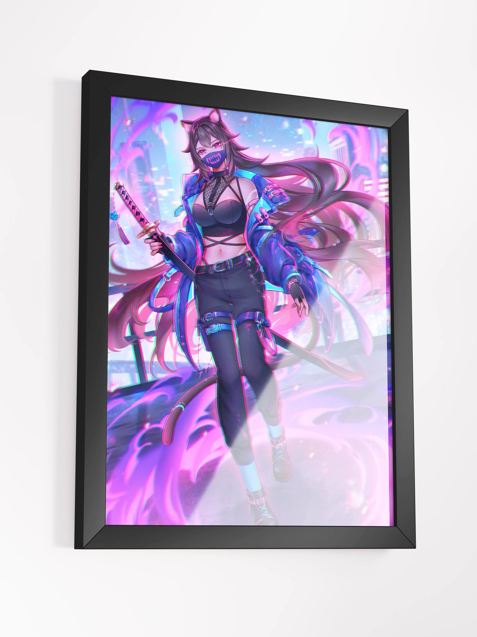 【Framed Poster】- Myun Cyber Katana product image (4)
