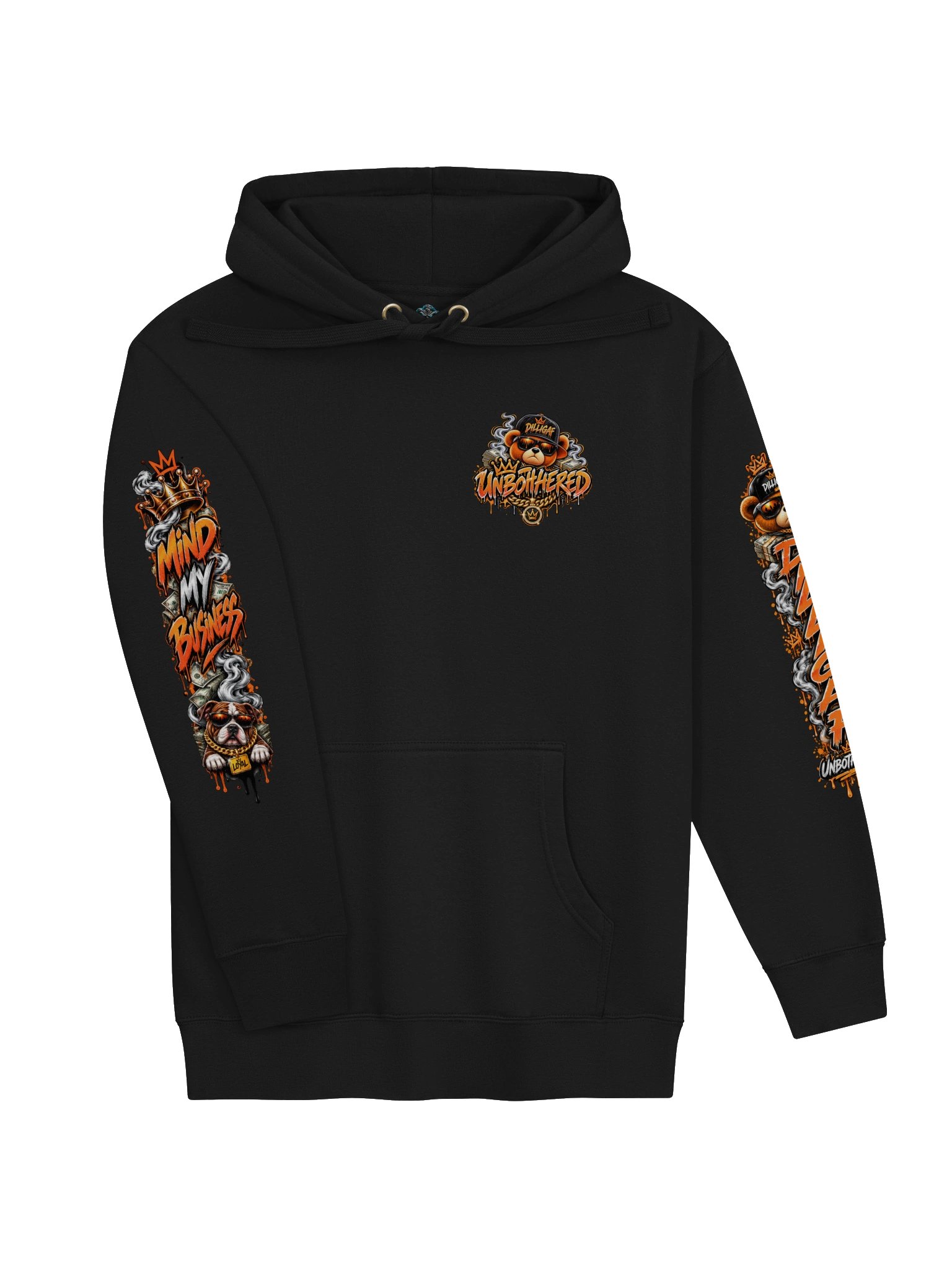DILLIGAF Unbothered Premium Hoodie product image (30)