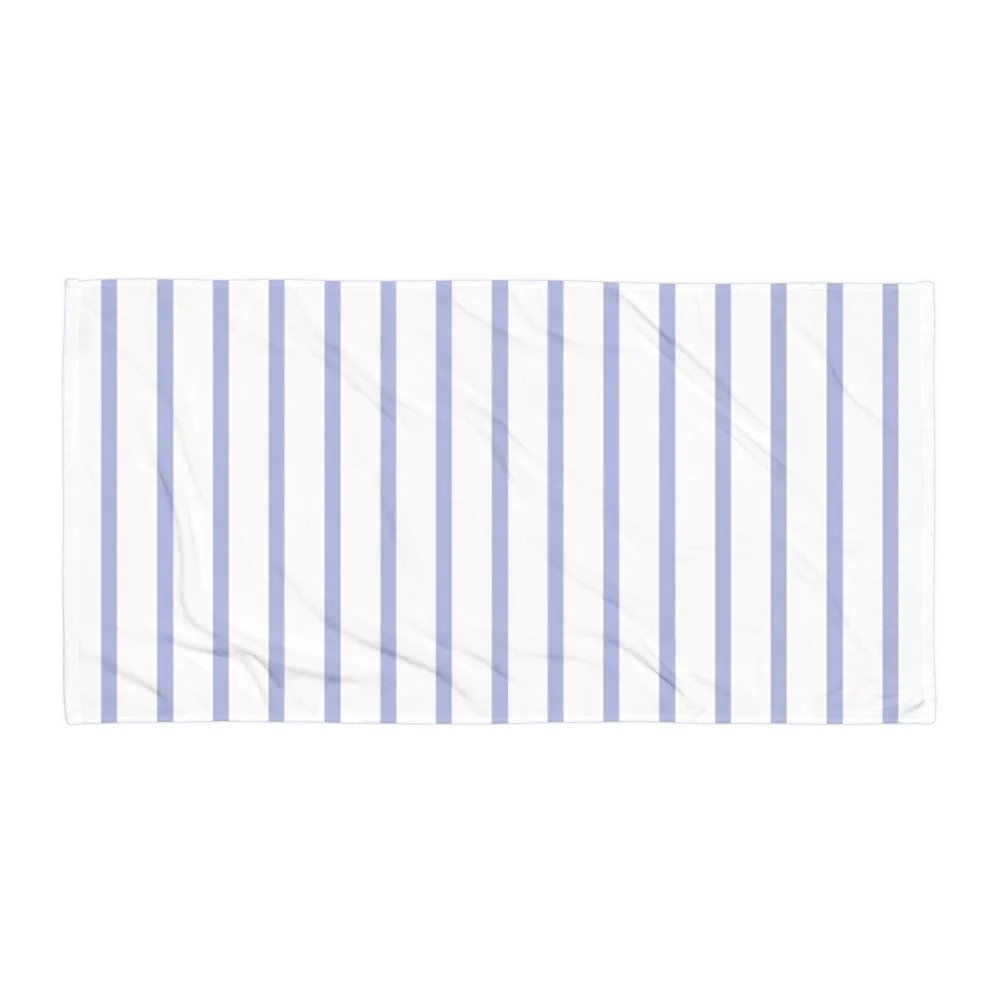 SEASIDE CHIC CLASSIC STRIPES BLUE WHITE TOWEL - Blau Weiss gestreiftes Handtuch product image (2)
