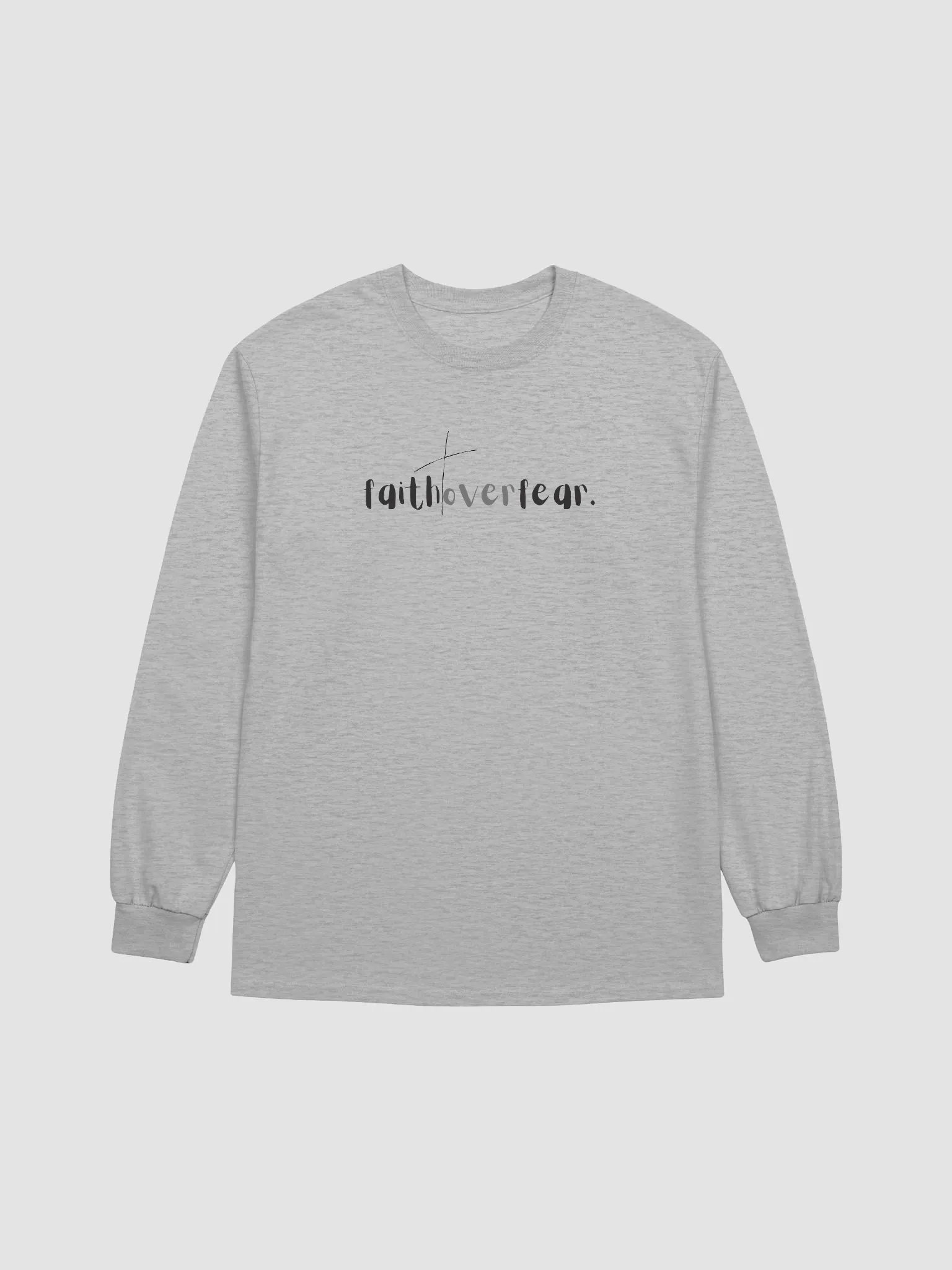 Faith Over Fear Long Sleeve Tee product image (6)
