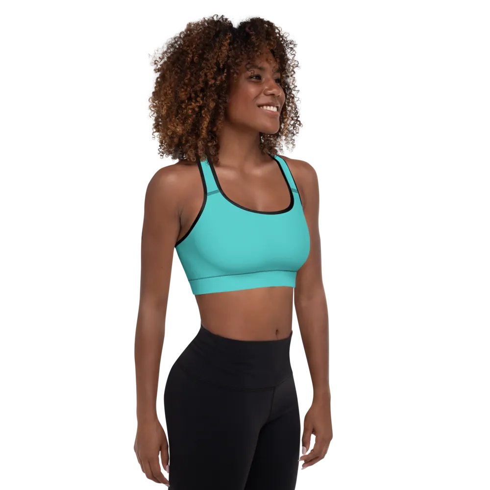 Dark Turquoise Padded Sports Bra product image (4)