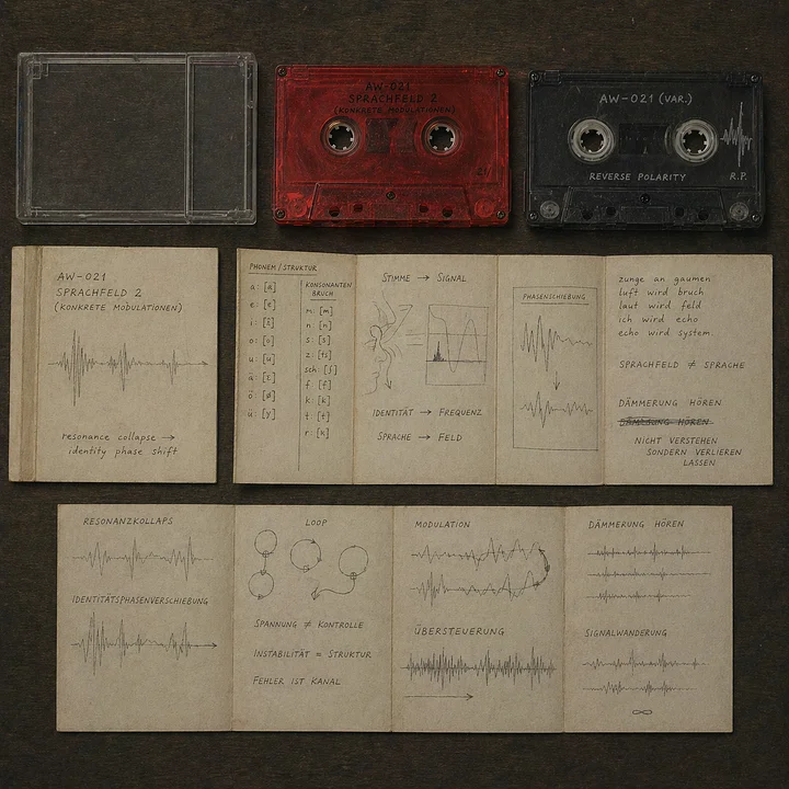 AW-021: Loreta Svein - Sprachfeld 2 (Konkrete Modulationen) (Digital Album - 320 kbps MP3) product image (2)