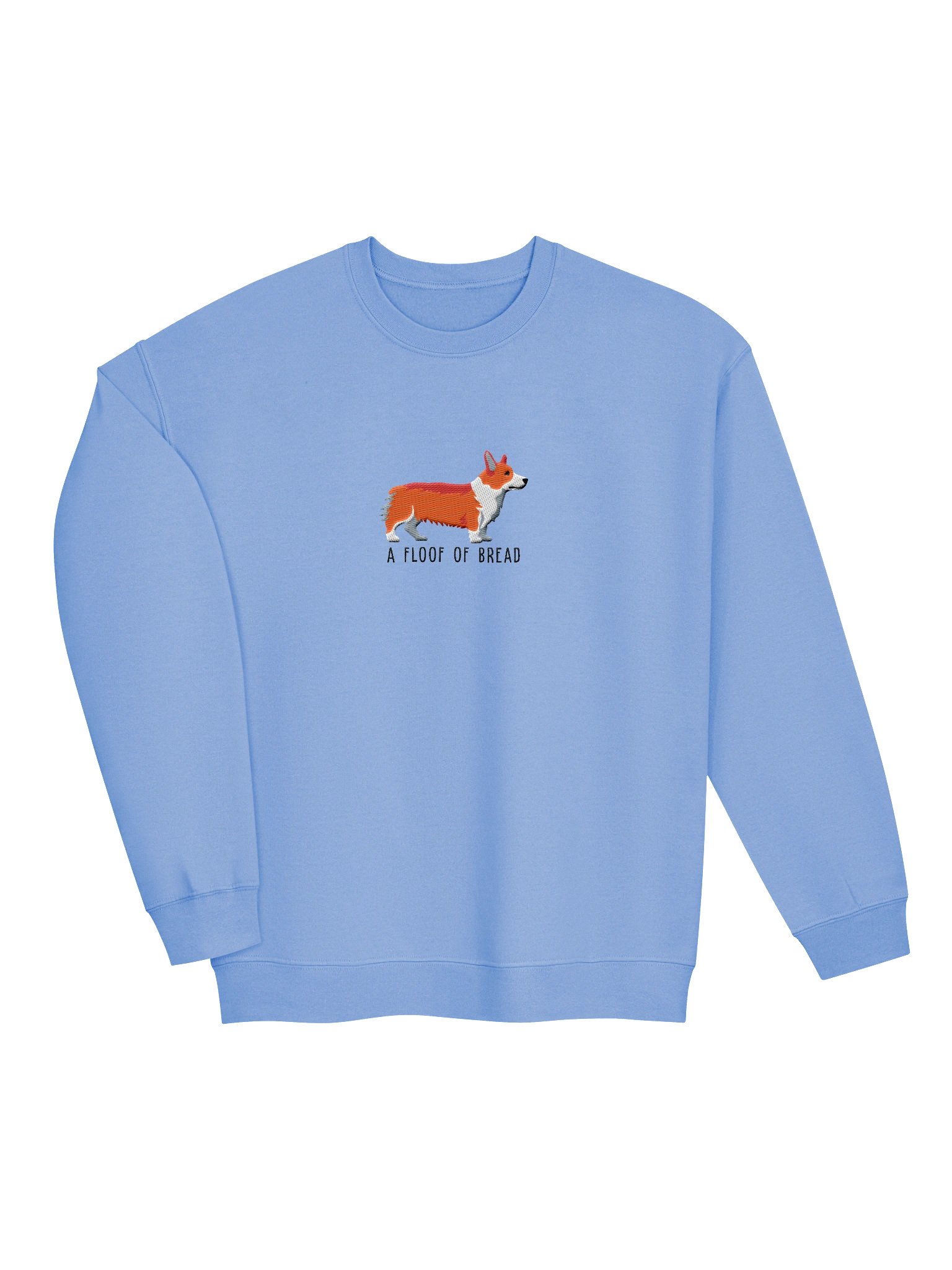 A Floof of Bread Sweatshirt (Embroidered) of a Pembroke Welsh Corgi(Red) product image (6)