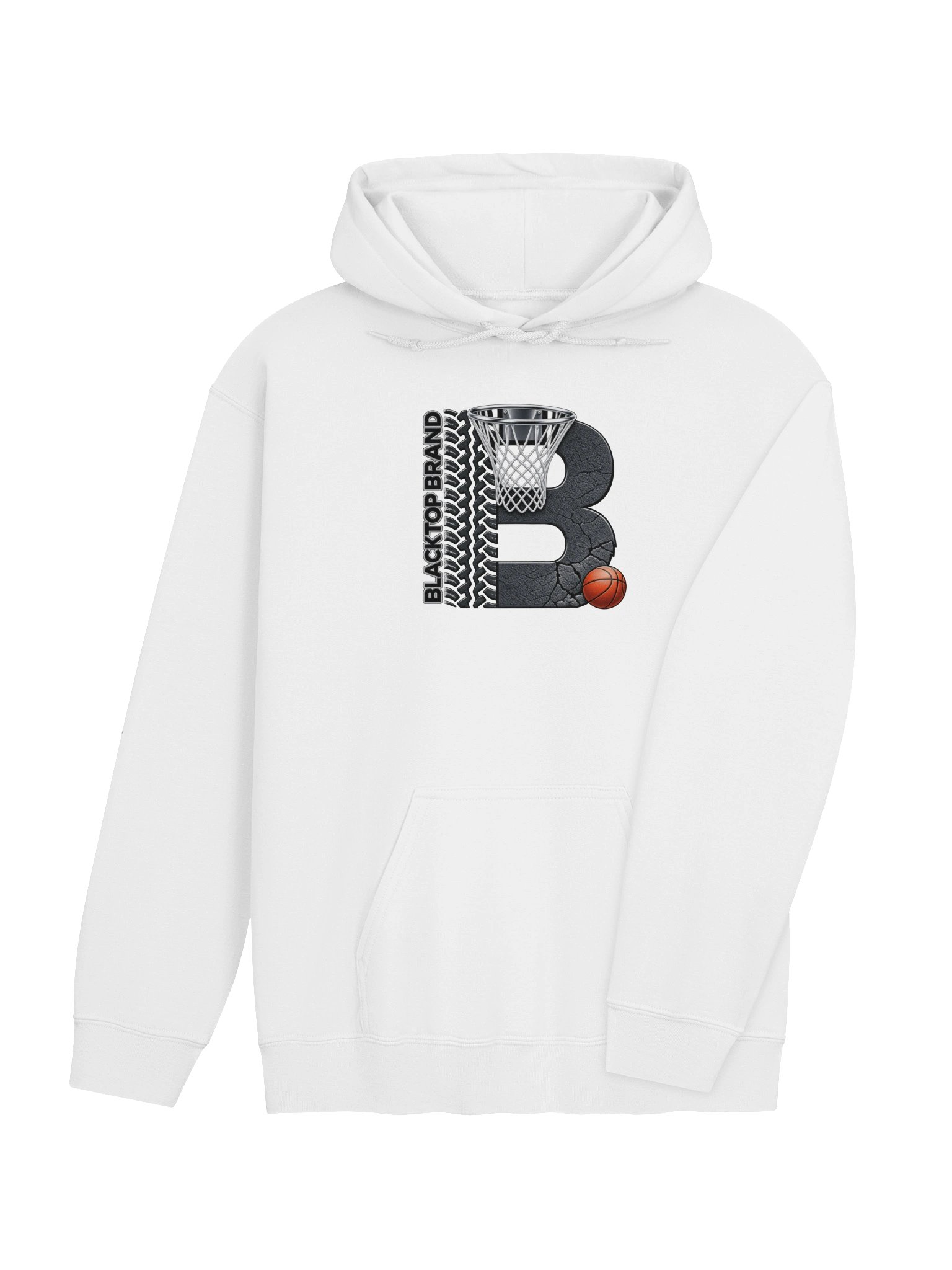 Blacktop Brand Basketball Logo Hoodie product image (4)