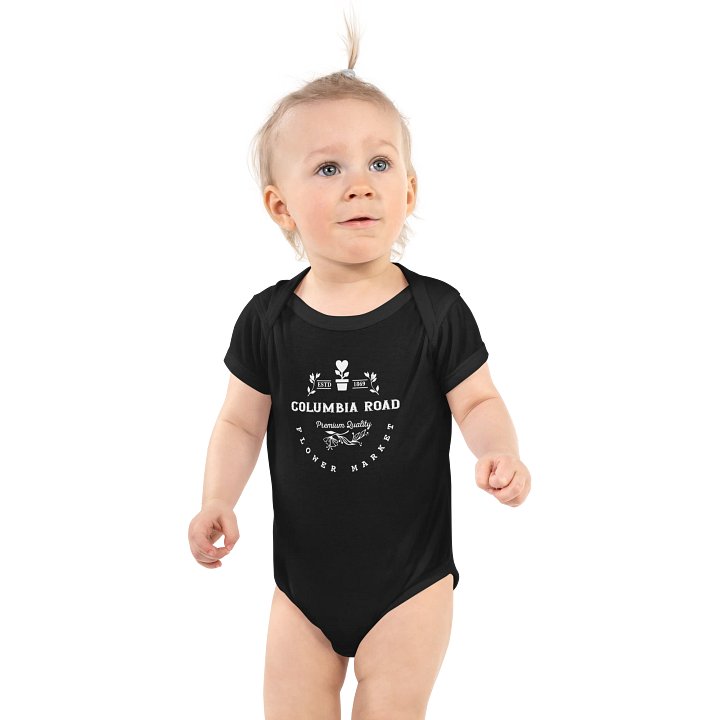 Columbia Road Market Baby Onesie (Black) product image (1)