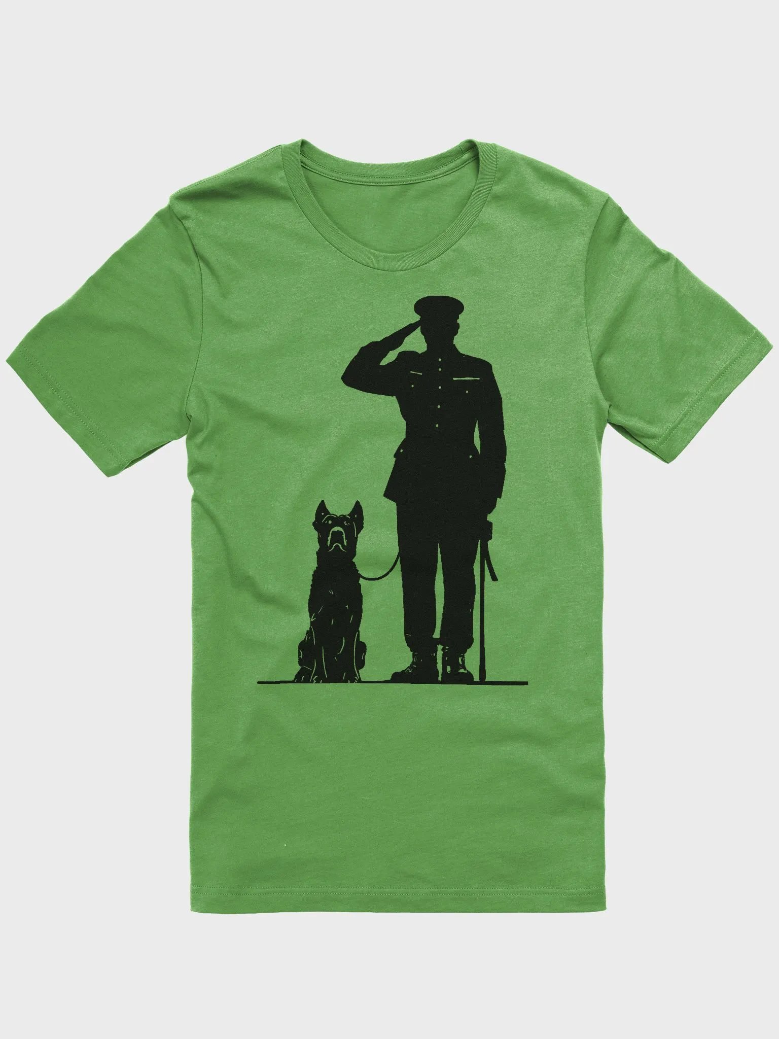 Army captain and dog saluting product image (1)