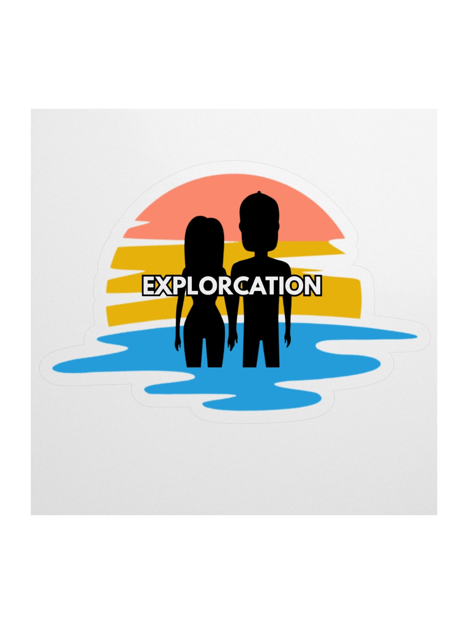 Retro Logo Sticker product image (1)
