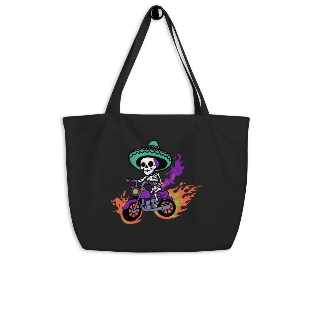 Bone to be Wild Colorful Organic Cotton Tote product image (3)