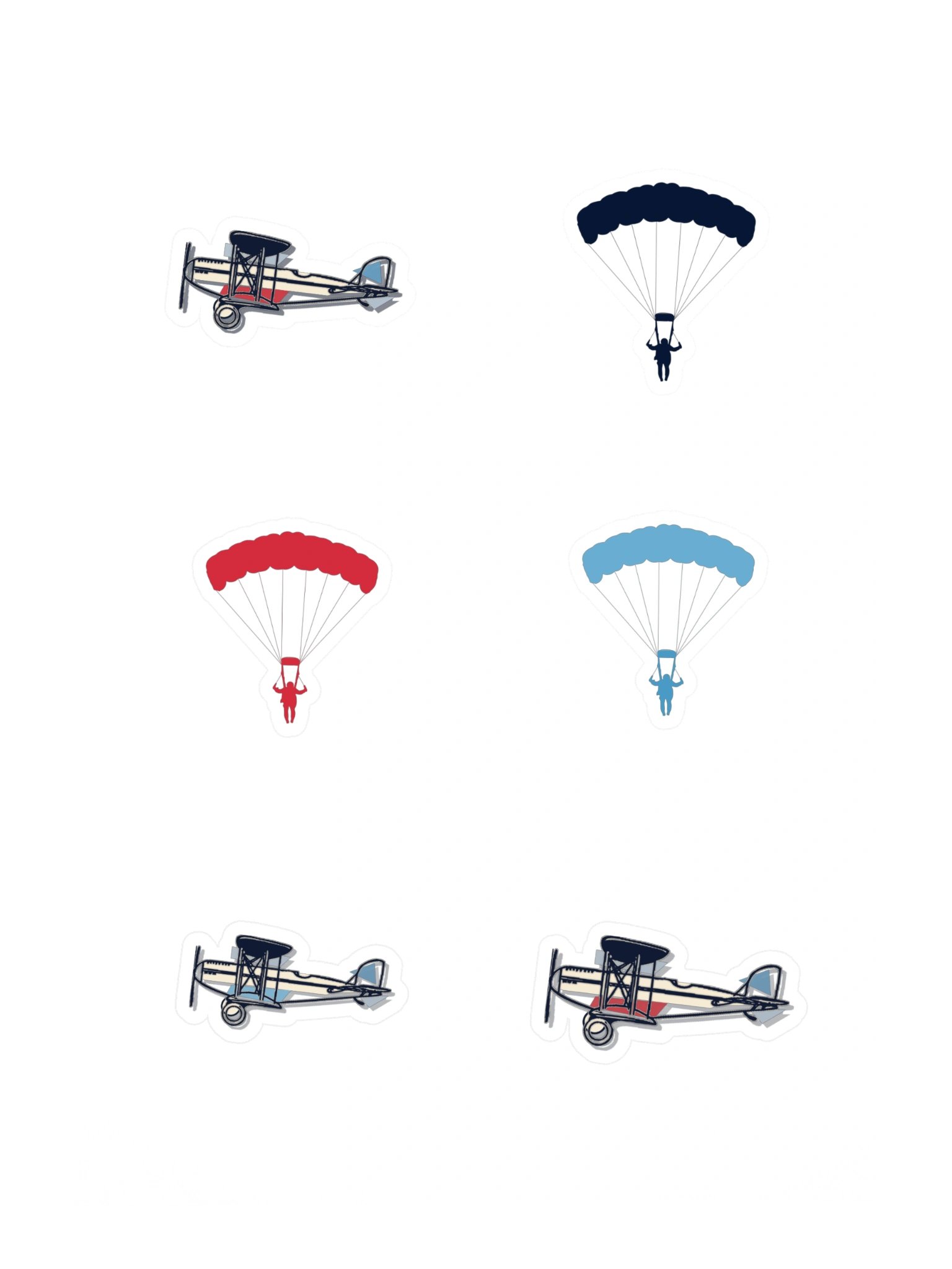 Orbit Fair Biplane Sticker Sheet product image (3)