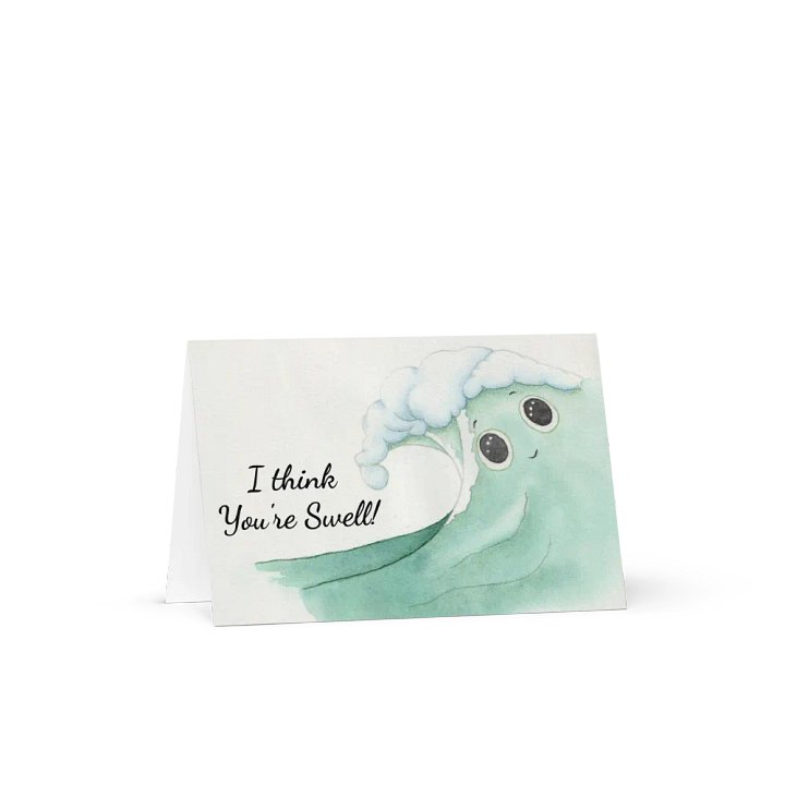 I think You're Swell! Greeting Card by Squibble Design product image (1)