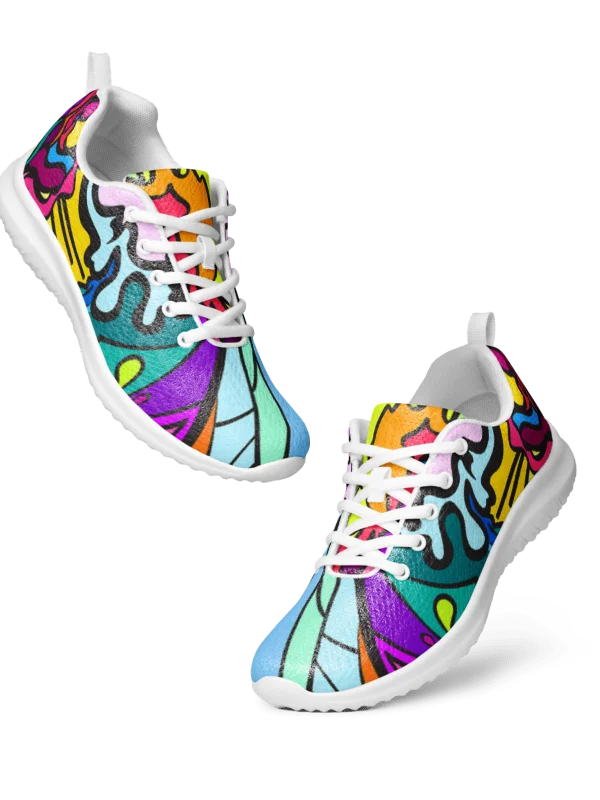 Energize Your Stride: Vibrant Women's Athletic Shoes - Wave at Sunset product image (9)