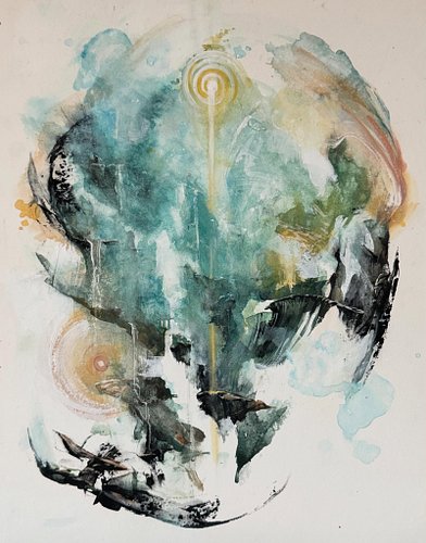 dancing through change 
11”x14”
acrylic + acrylic gouache on illustration board 

Life is movement, movement is change. We ca...