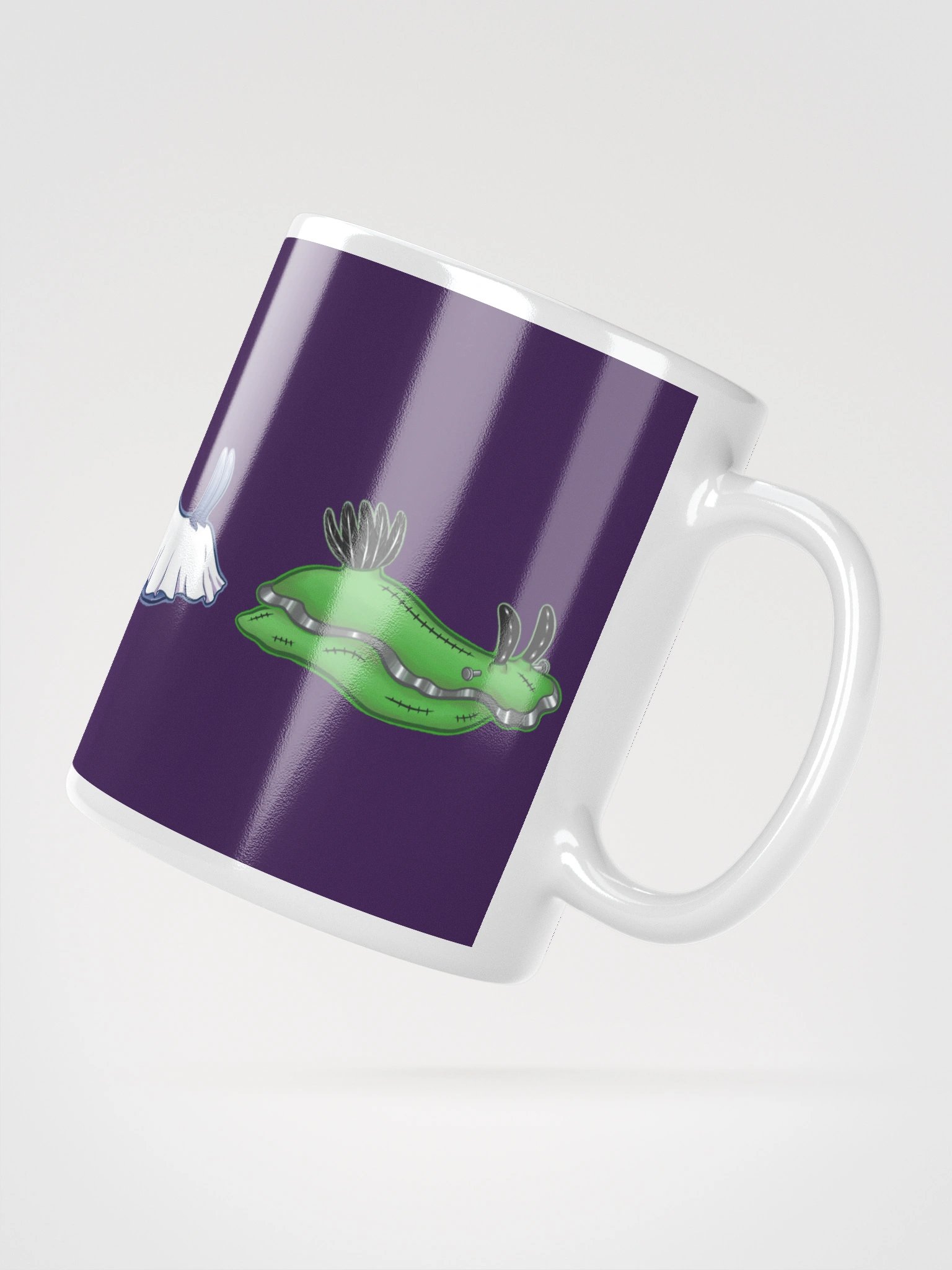 Spooky Scary Slug Time - Mug w/ Purple Background product image (8)