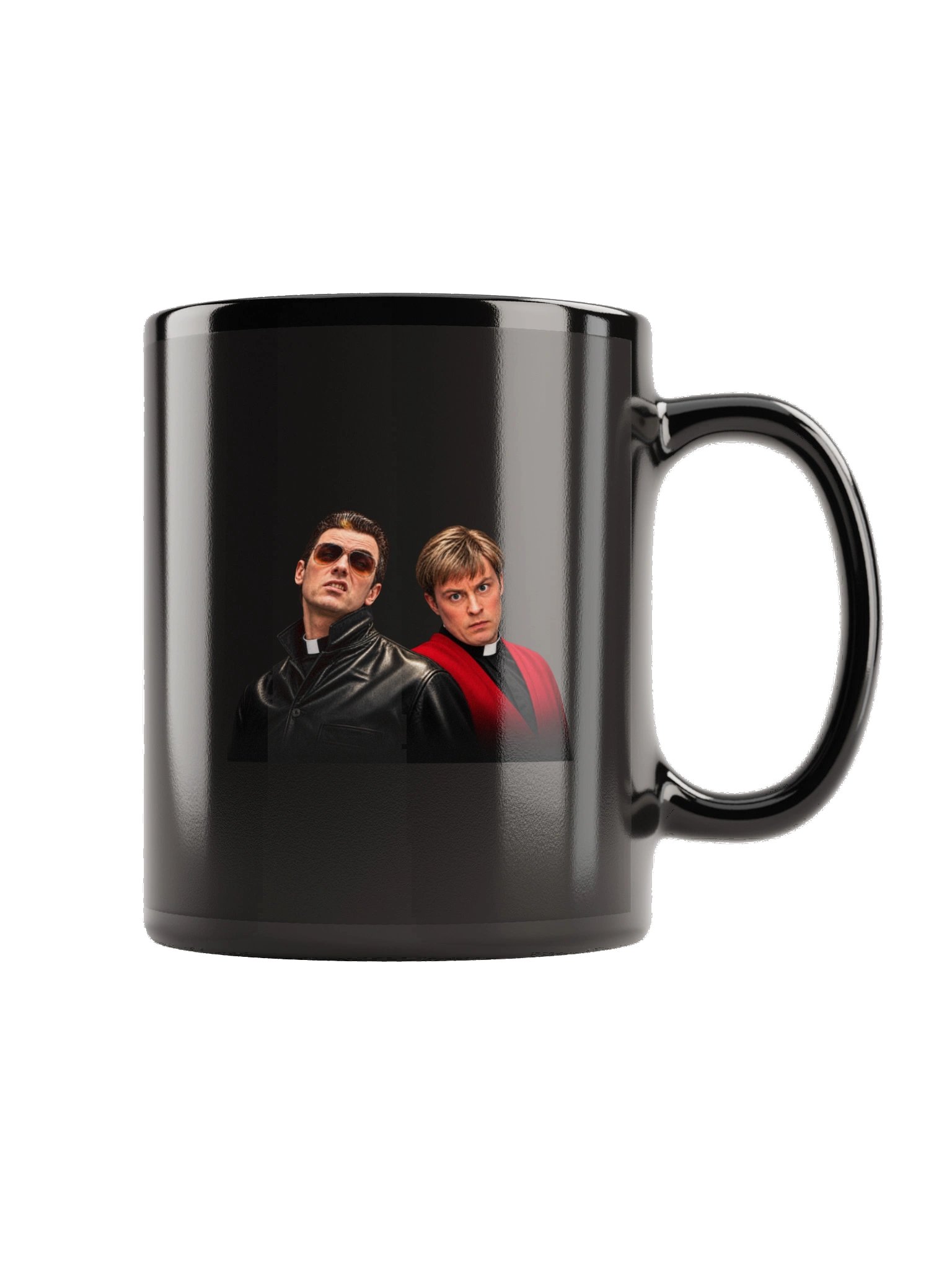 Two Priests Black Mug | 90s Irish Comedy Inspired Mug product image (5)