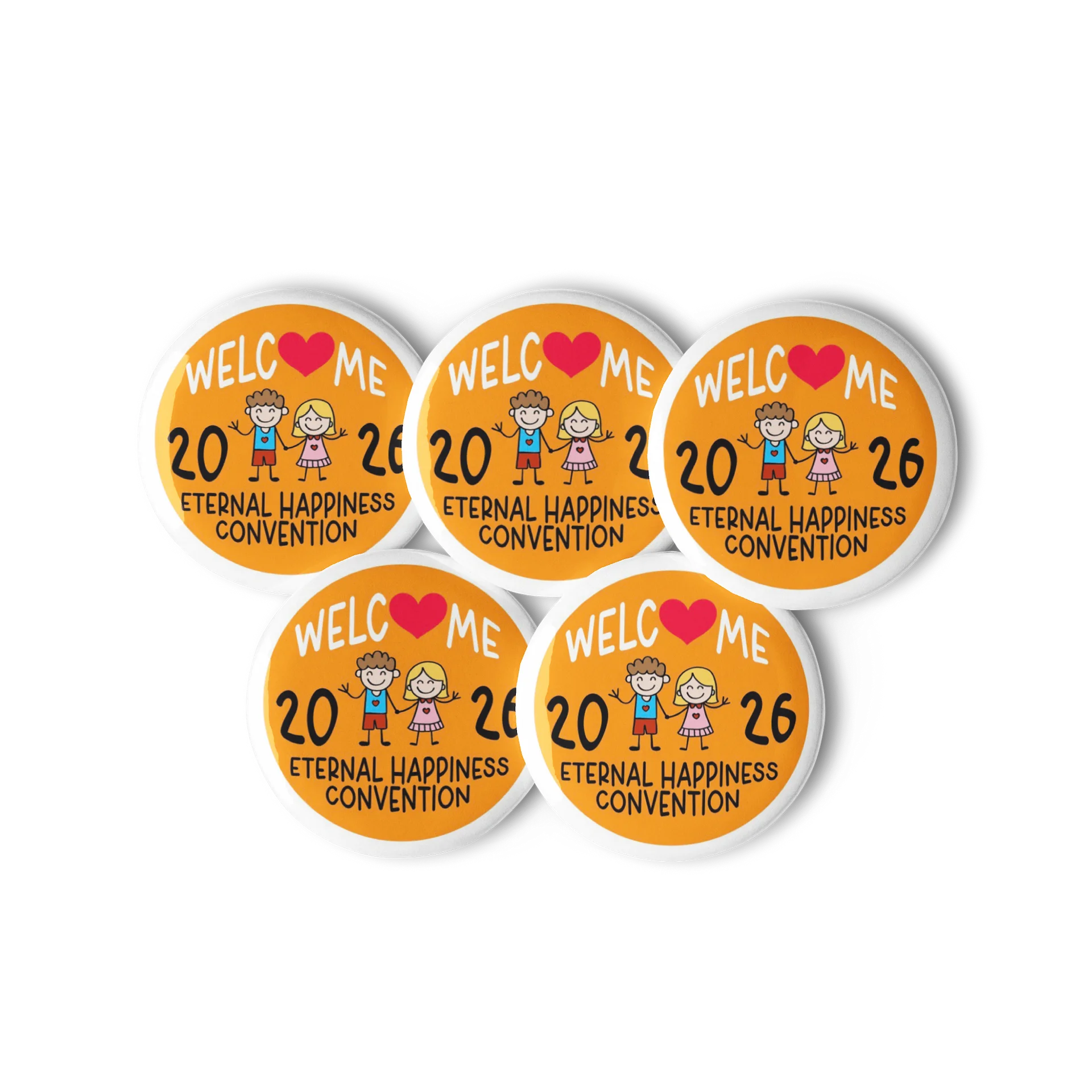 “Eternal Happiness” 2026 Convention Happy Kids Welcome Pin product image (1)