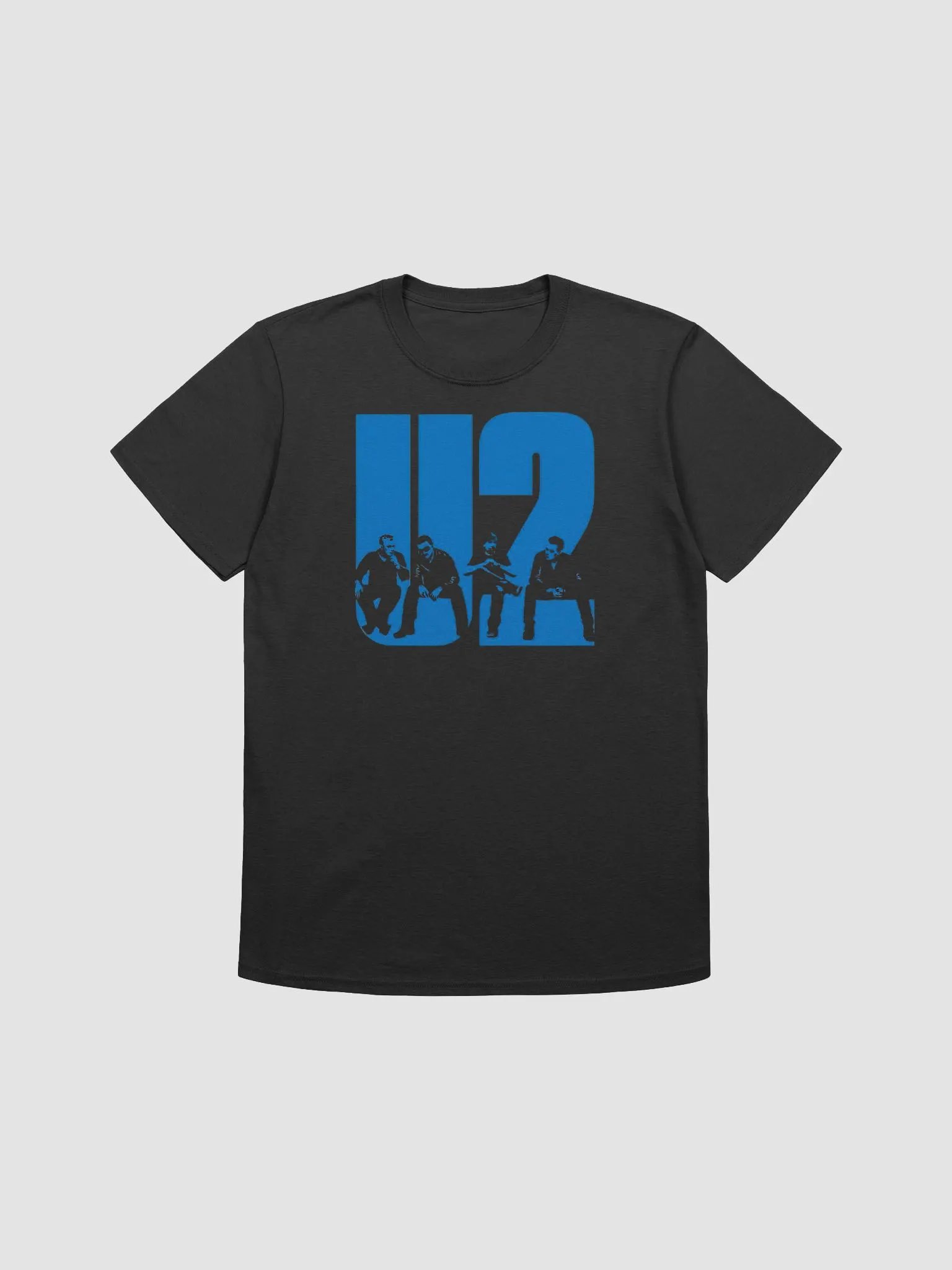 U2 Icon Logo T-Shirt | Minimalist Band Silhouette Typography | Alternative Rock Legacy Tee product image (1)