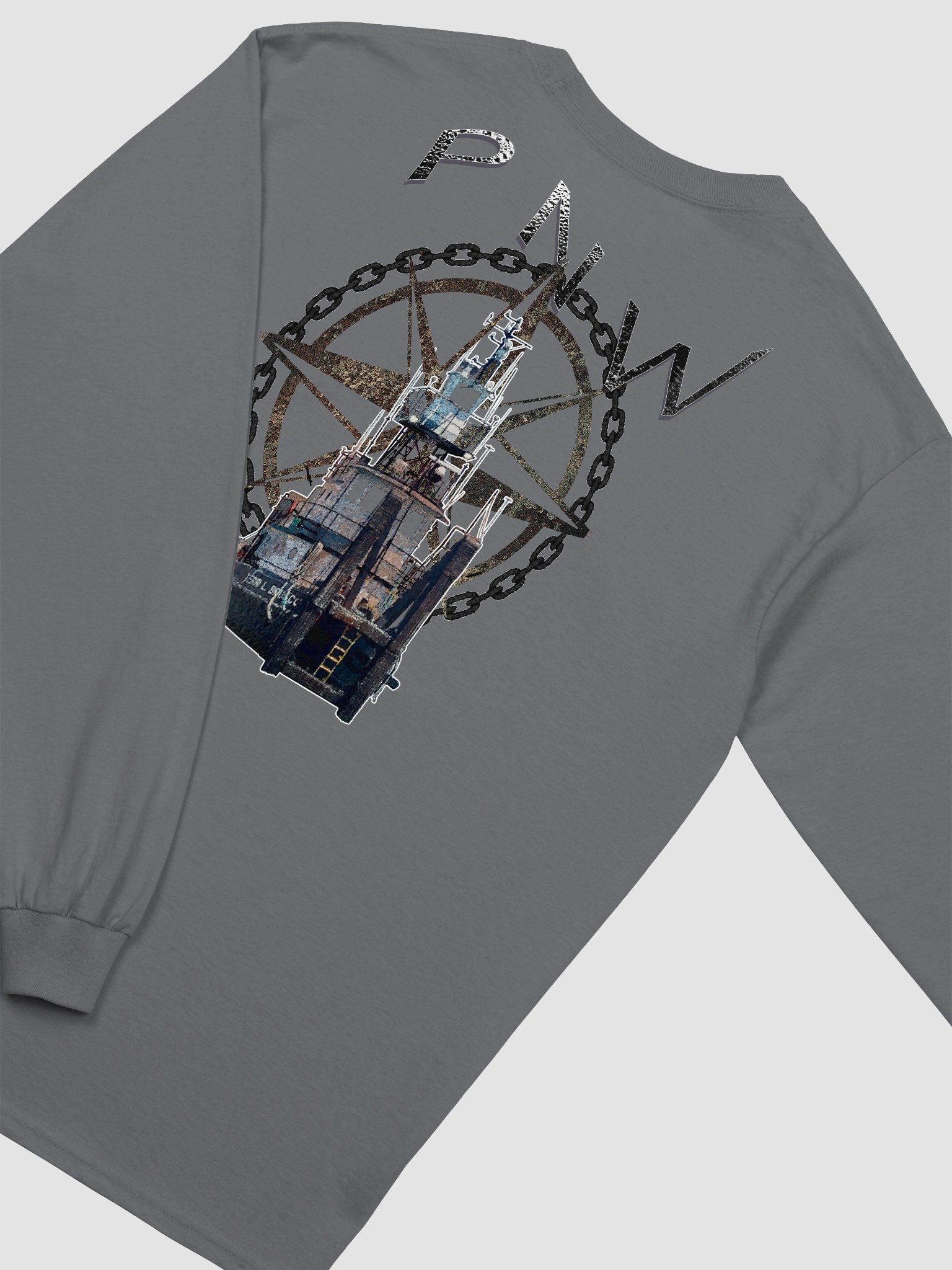 PNW - Compass Rose & Tug Terri L. Brusco – Maritime Workwear | Twin Anchor Apparel Saltwater Long Sleeve Line product image (39)