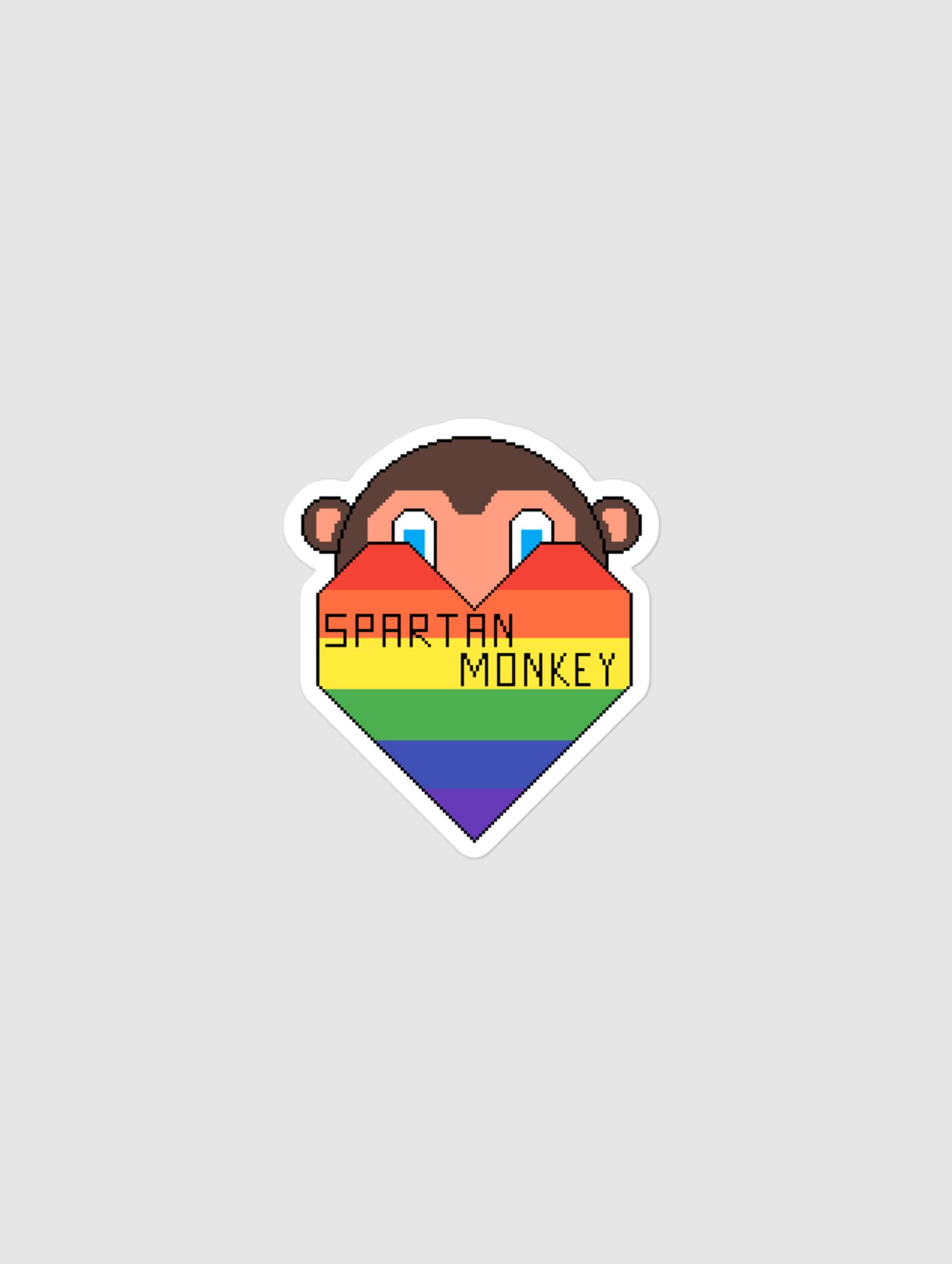 Spartan Monkey Logo Sticker product image (1)