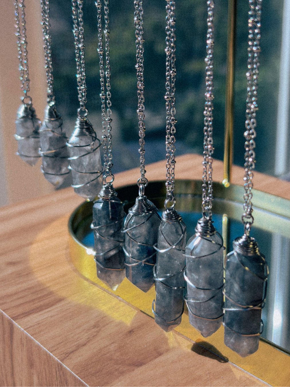 i feel Grounded - Cloudy quartz necklace product image (5)