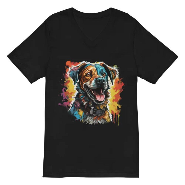 Joyful Pup Splash V-Neck Tee product image (2)