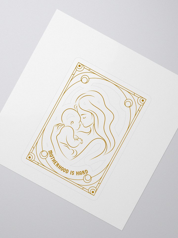 motherhood is hard tarot sticker product image (2)
