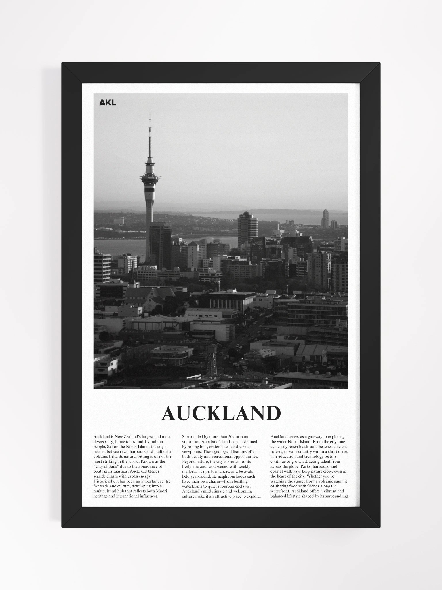 Auckland 02 Newspaper Poster | Framed product image (5)