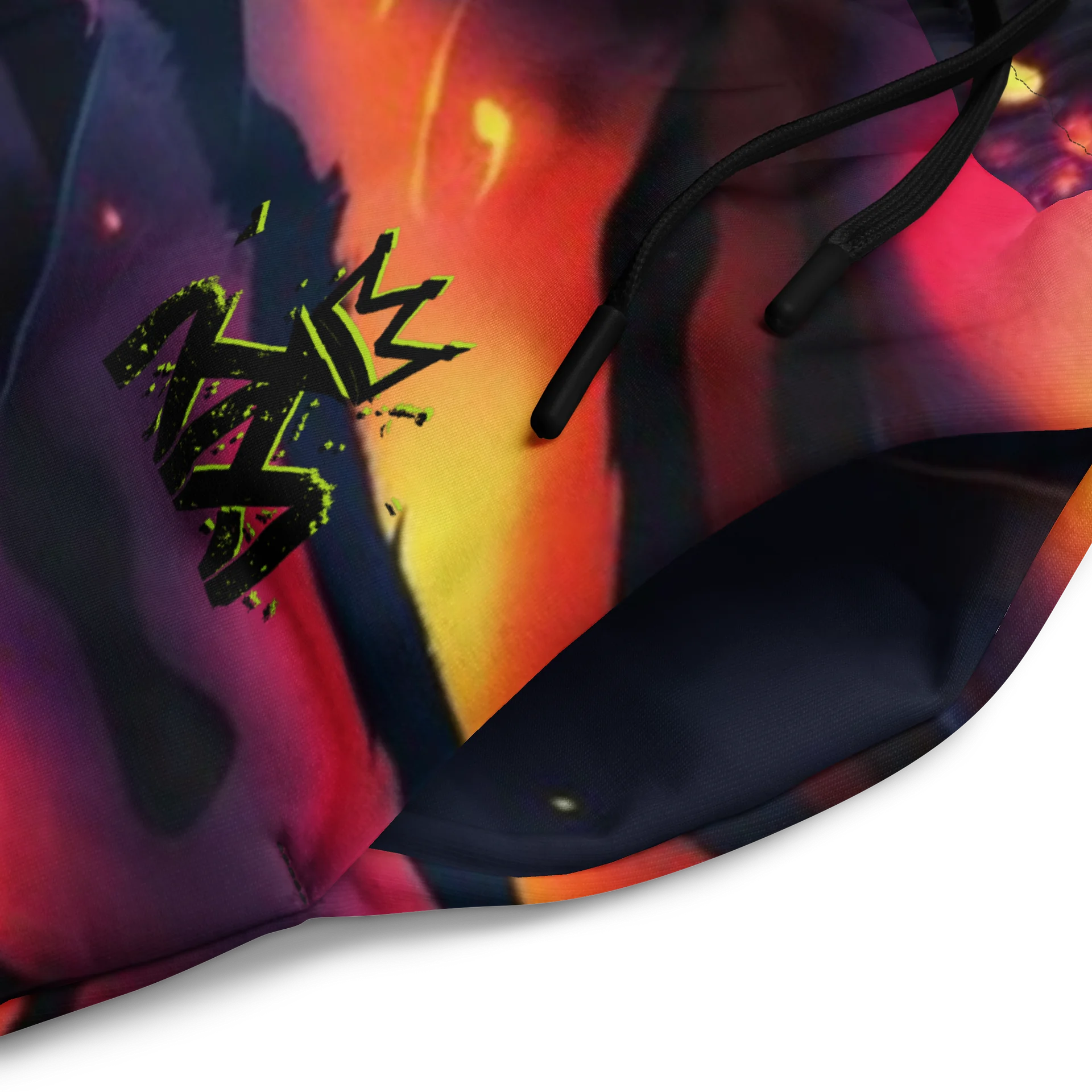 Neon Flame Wide-Leg Joggers product image (3)