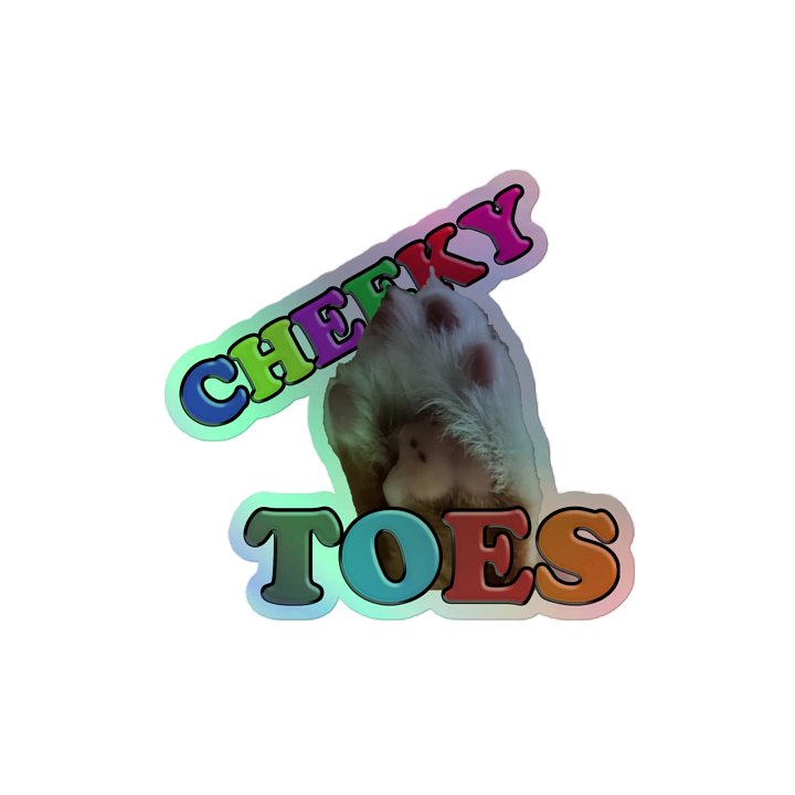 Cheeky Toes Holo Sticker product image (2)