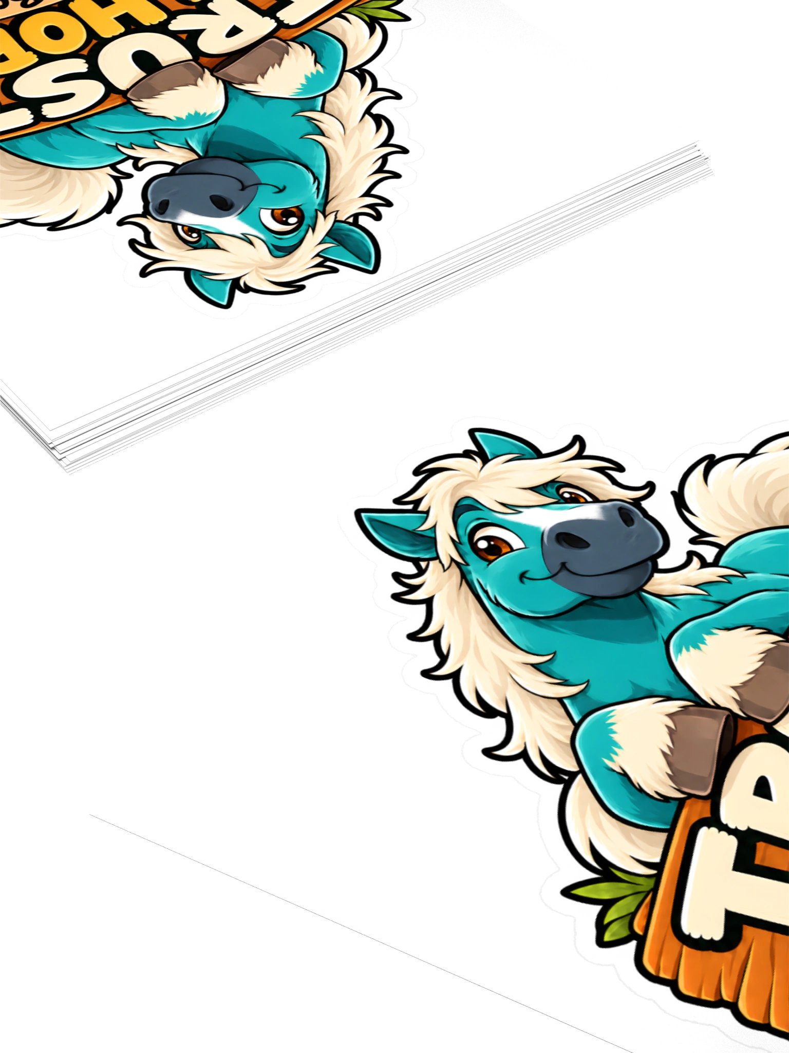 Trust the Horse: Easy Boy Kiss-Cut Sticker – 4" × 4" product image (4)