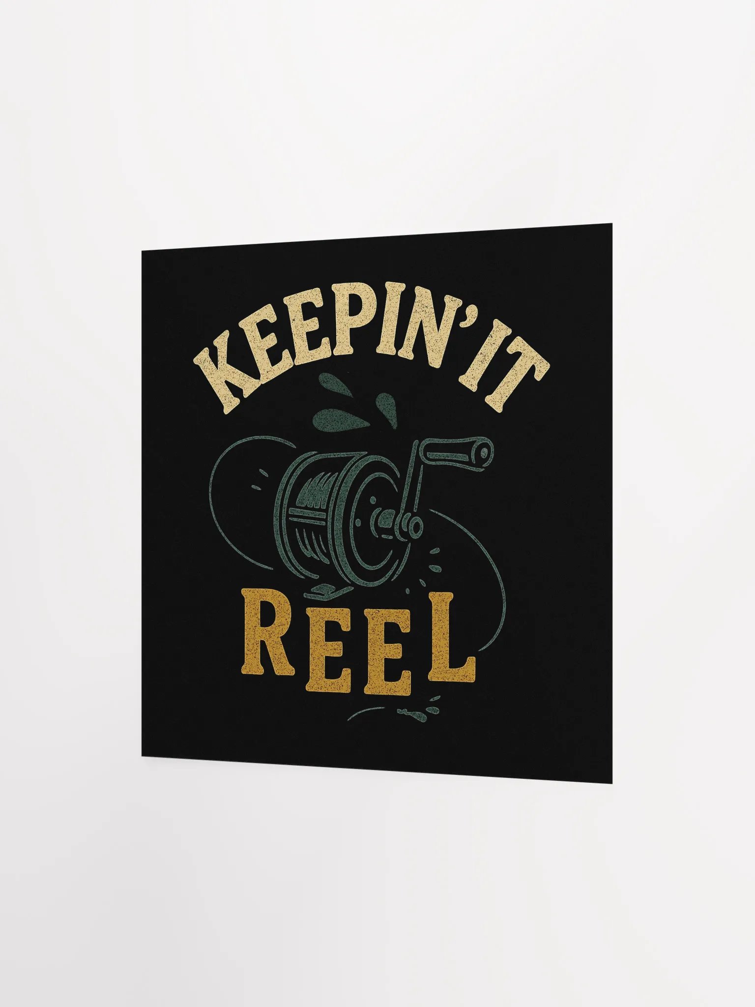 Keepin' It Reel Vintage Poster – Funny Fisherman Wall Art product image (9)