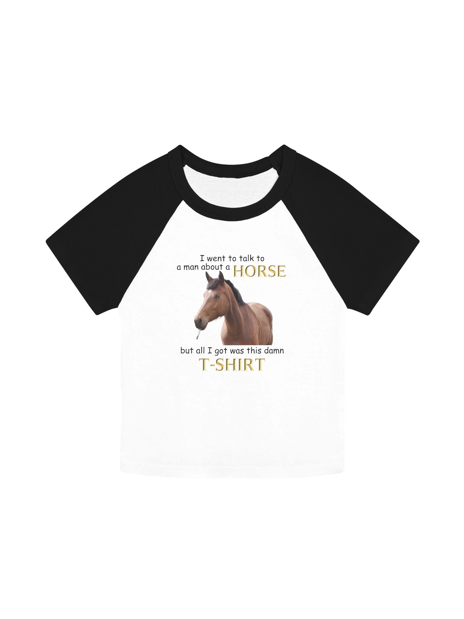 Horse Meeting Gone Wrong Baby Tee product image (1)