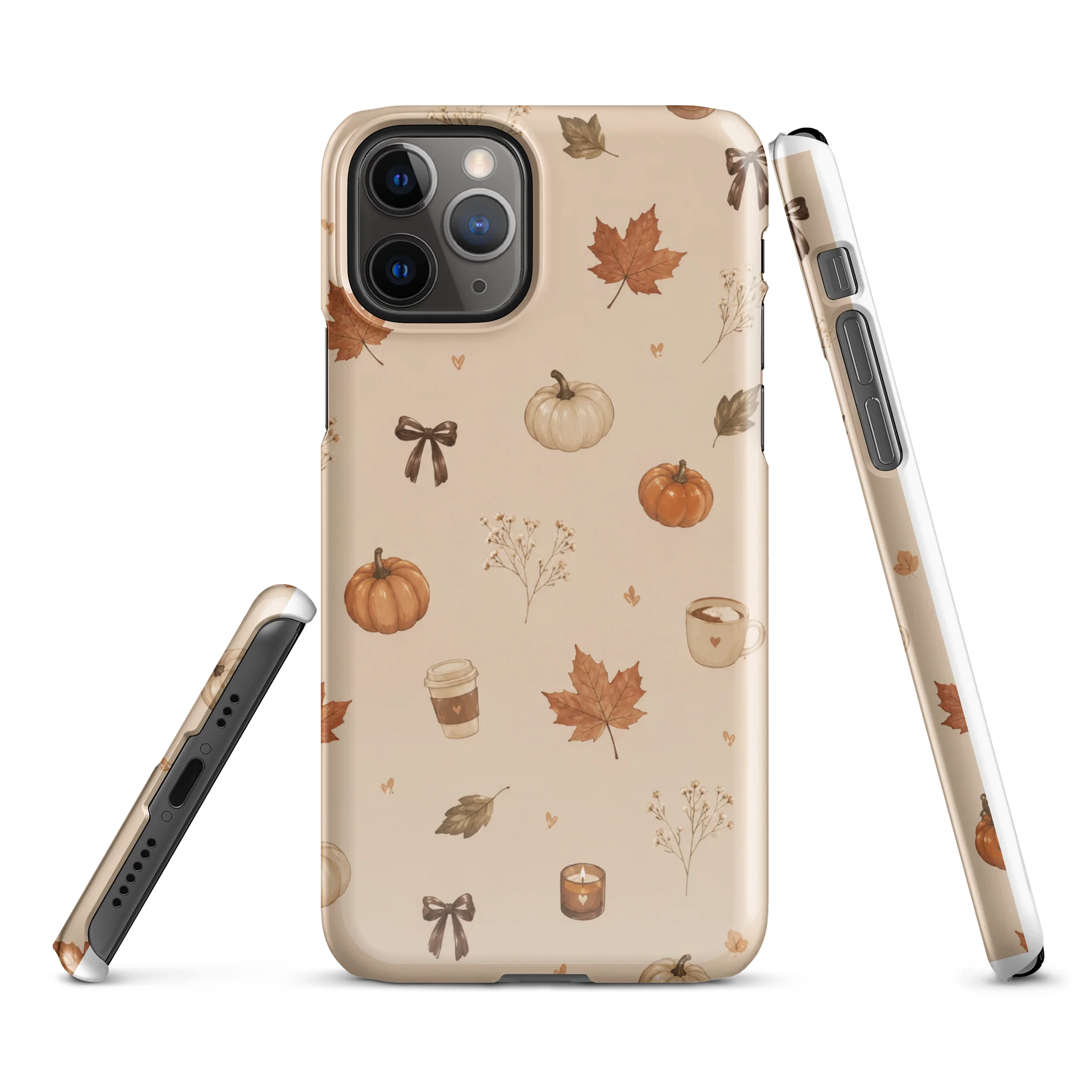 Autumn Pumpkin Pattern iPhone Snap Case product image (2)