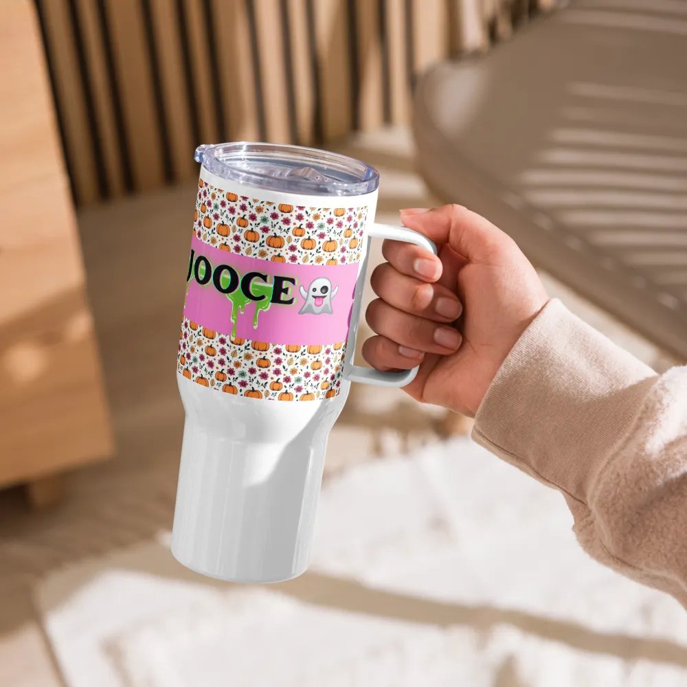 SPOOKY JOOCE Pink Patterned Travel Mug product image (3)
