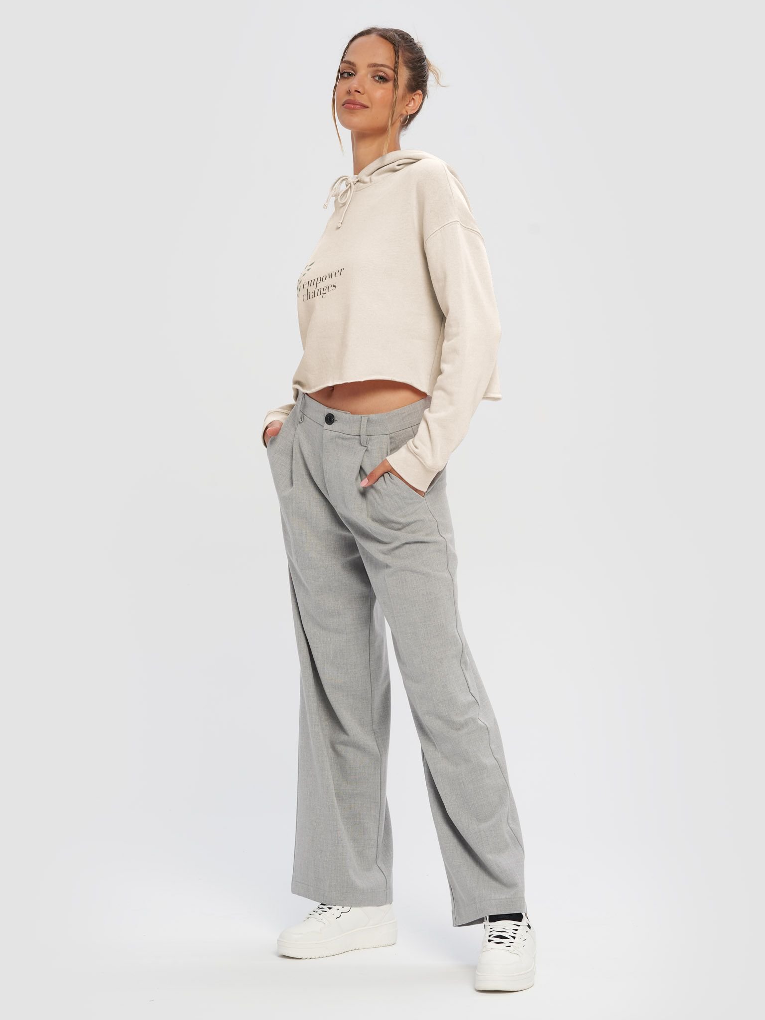 Women’s Lightweight Cropped Hoodie WHFB0107 product image (3)
