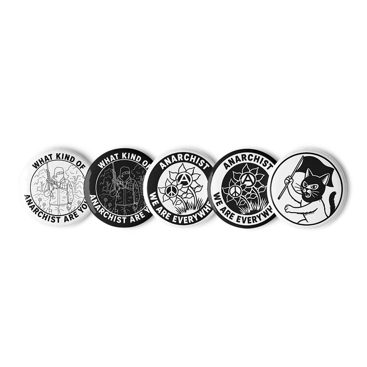 ANARCHIST BUTTON SET #4 product image (1)