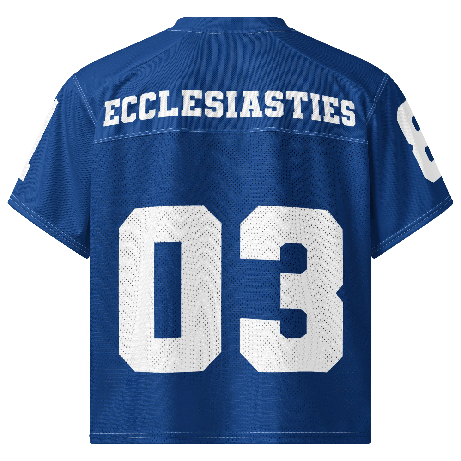 LIFE GOES ON Blue Football Jersey (Unisex) product image (2)