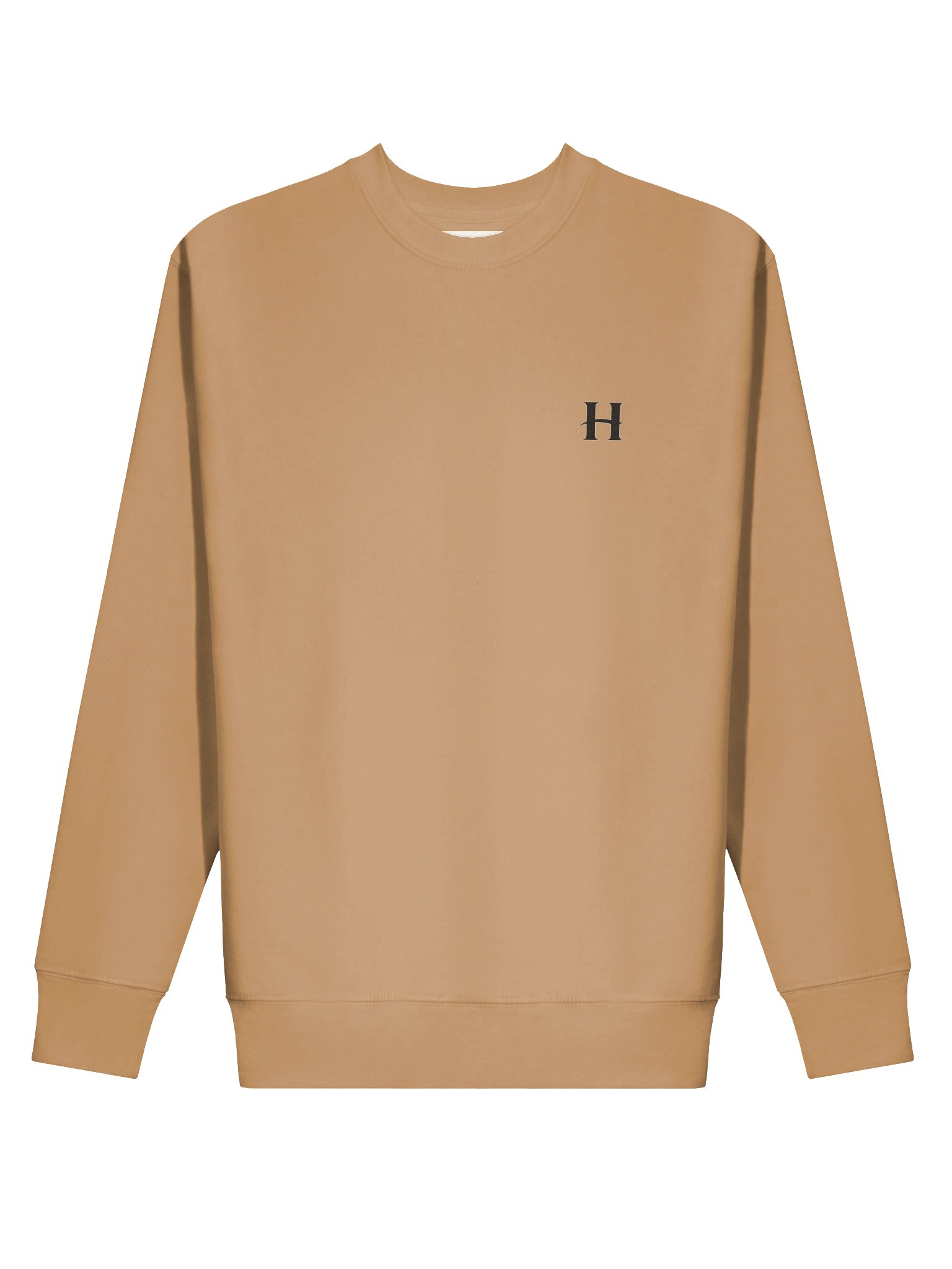 Minimalist H Monogram Beige Crewneck Sweatshirt – Premium Unisex Streetwear Pullover product image (2)