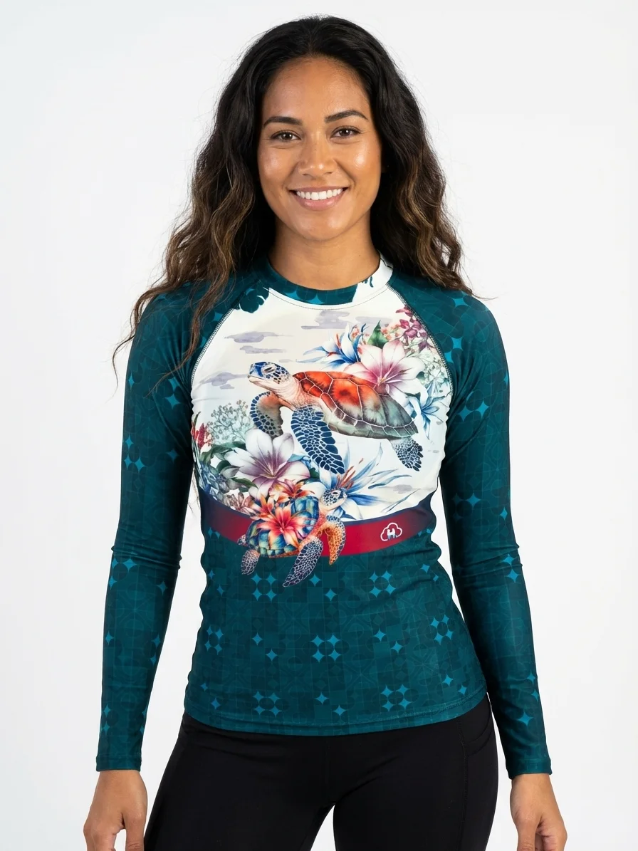 Turtle-Women's Rash Guard product image (5)