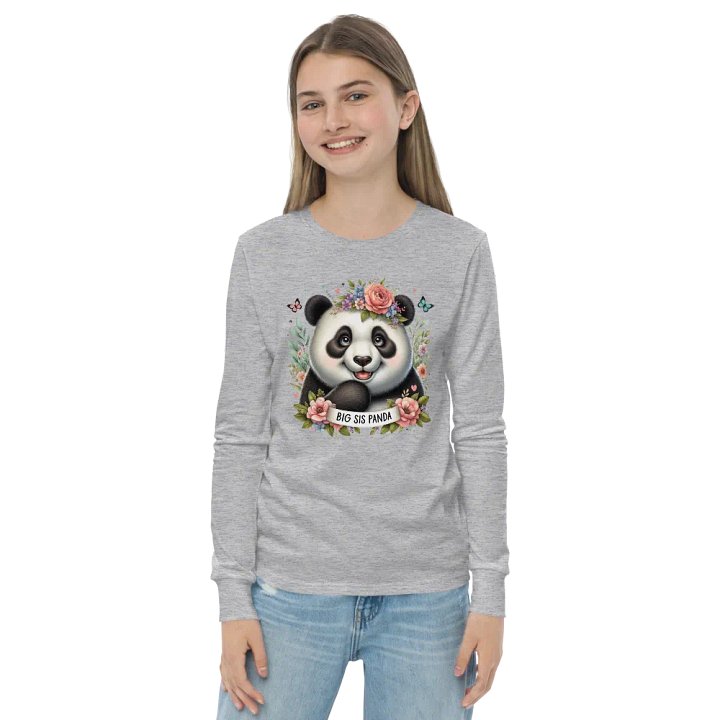 Joyful Big Sis Panda Long Sleeve Tee product image (21)