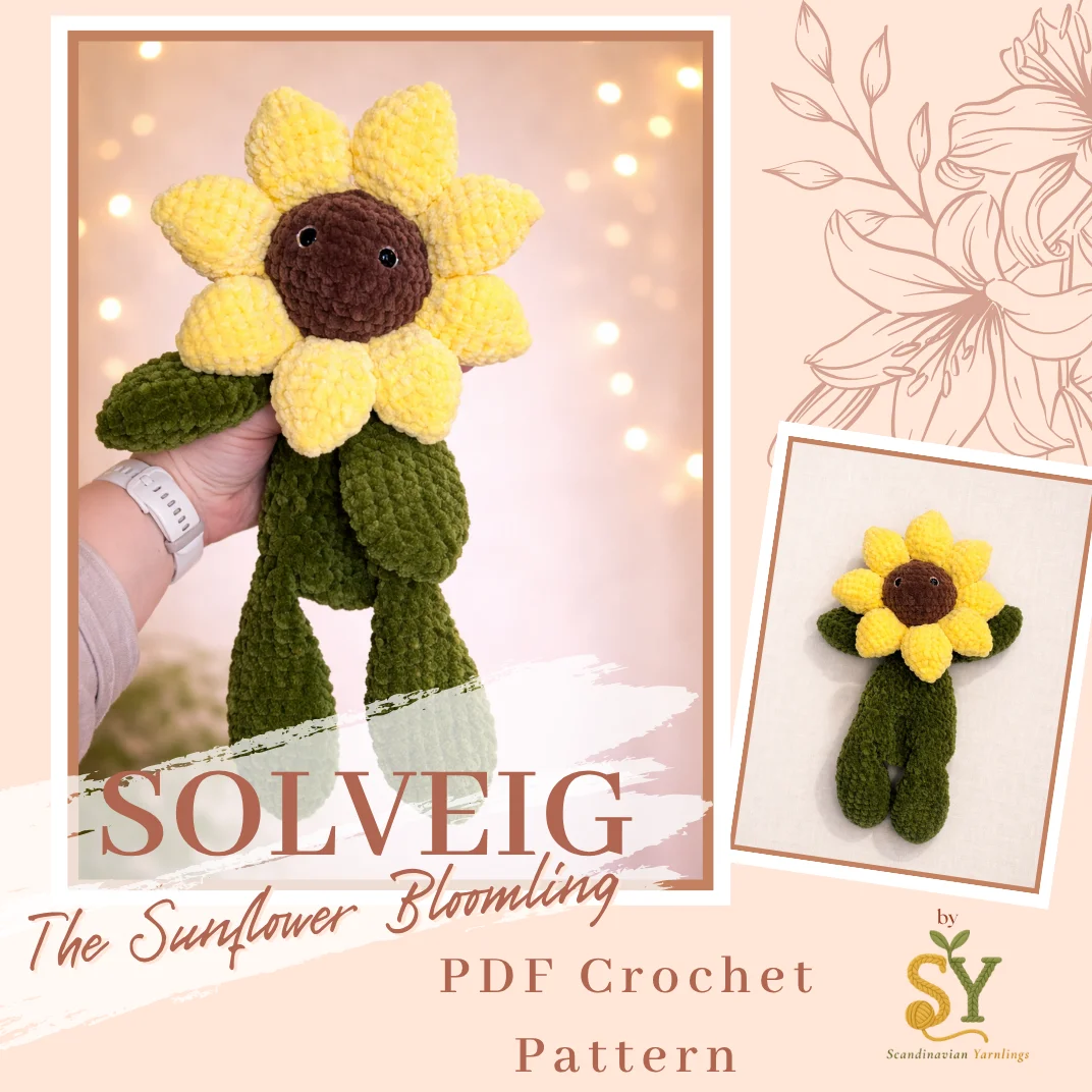 Crochet Pattern: Solveig the Sunflower Bloomling PDF product image (1)